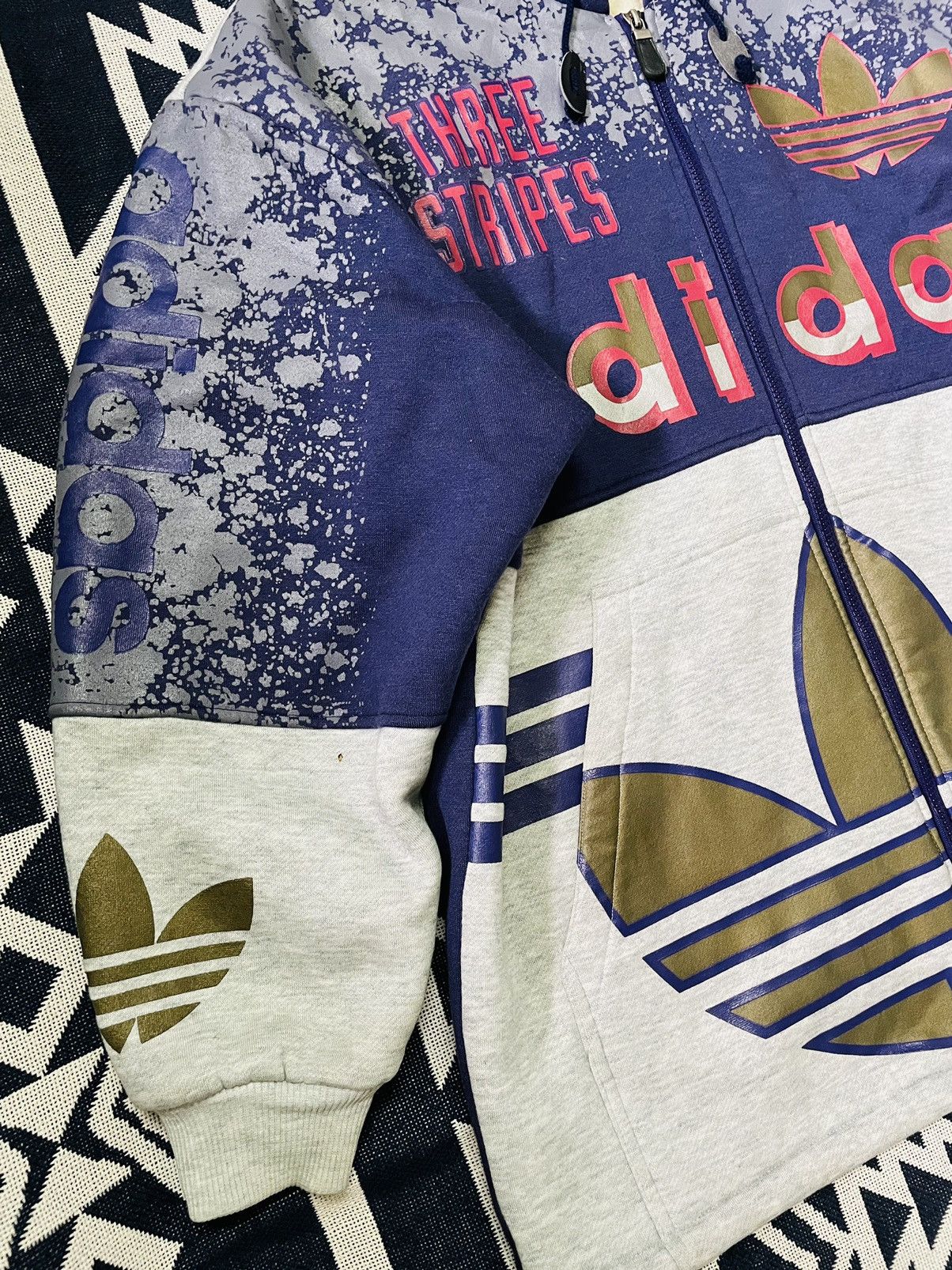 Adidas 🔥LAST DROP🔥Vintage 90s Run DMC Adidas Big Logo HipHop Size US XL / EU 56 / 4 - 5 Thumbnail