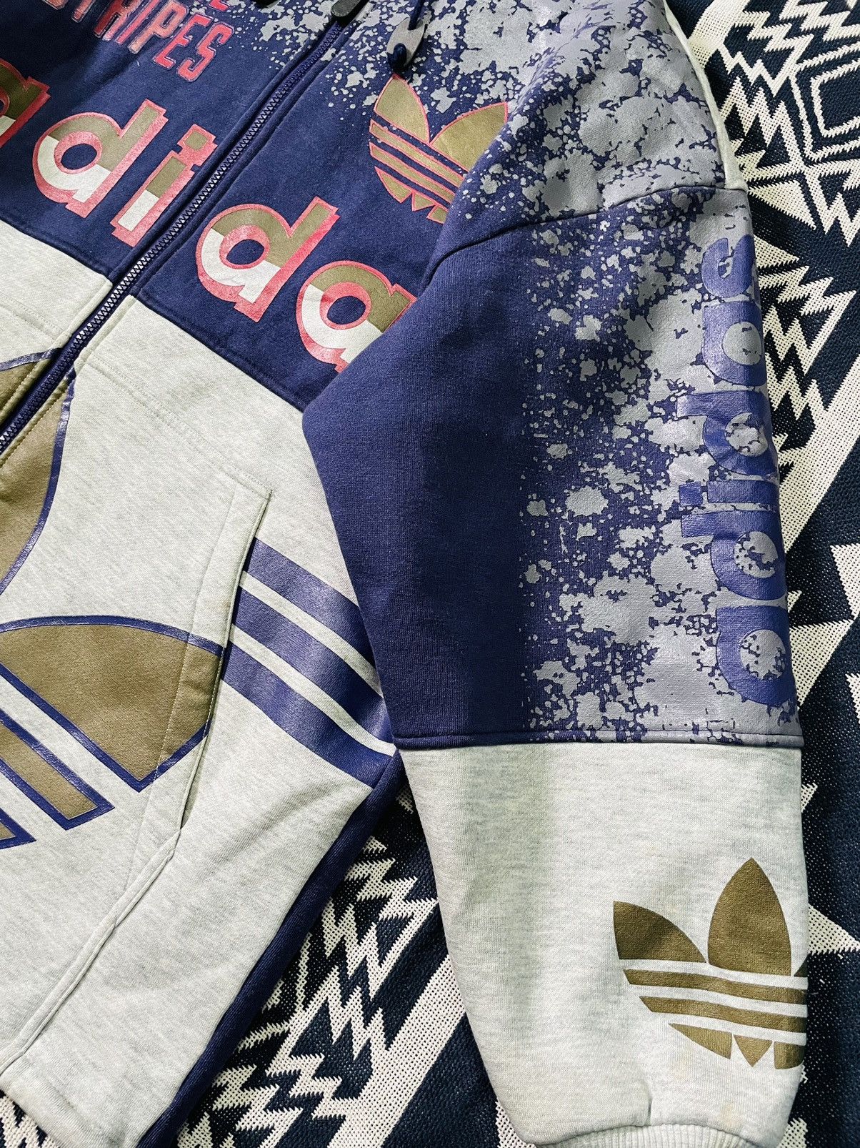 Adidas 🔥LAST DROP🔥Vintage 90s Run DMC Adidas Big Logo HipHop Size US XL / EU 56 / 4 - 6 Thumbnail