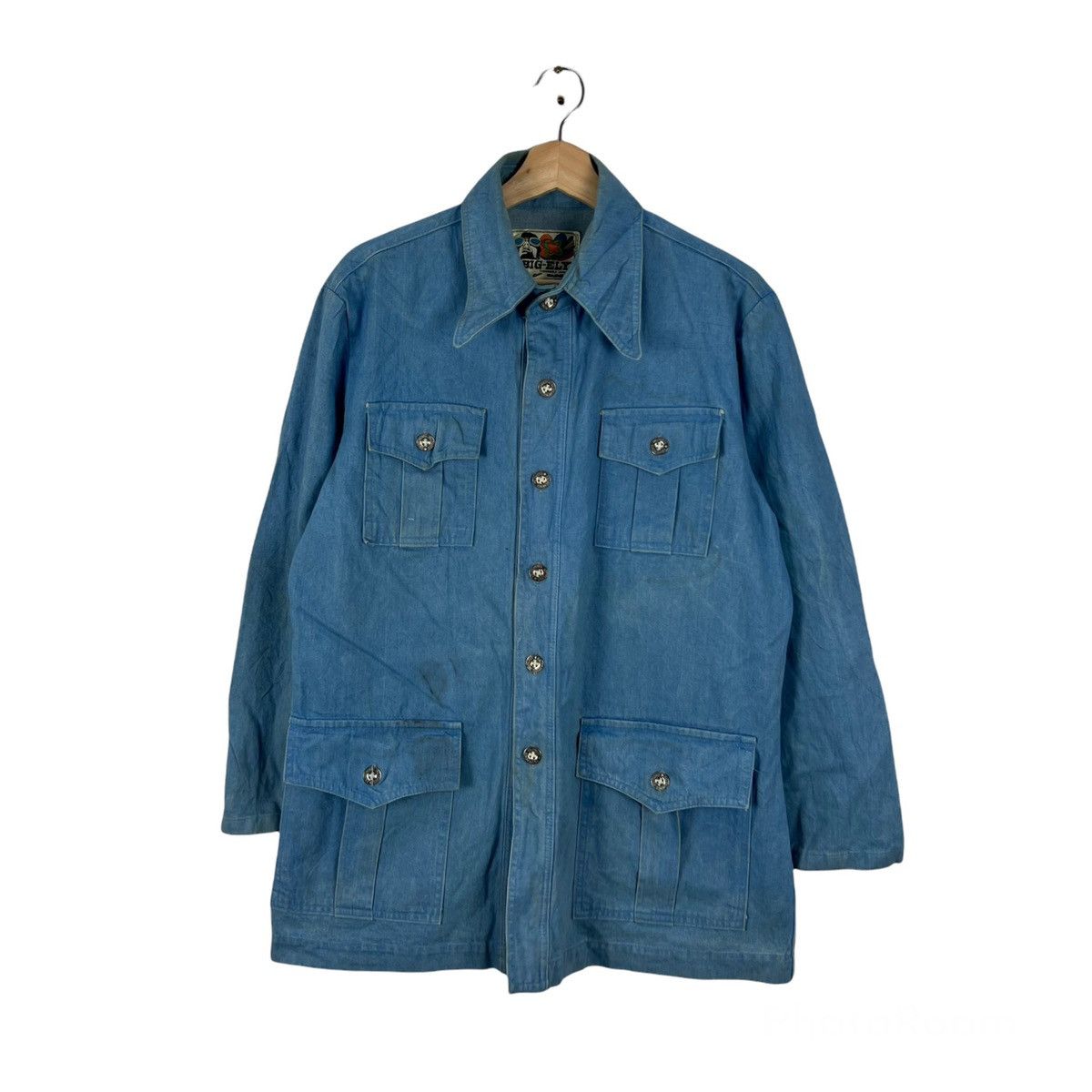 Japanese Brand VINTAGE BIG-ELY BIKER PARACHUTE JACKET MULTI POCKET Size US L / EU 52-54 / 3 - 1 Thumbnail