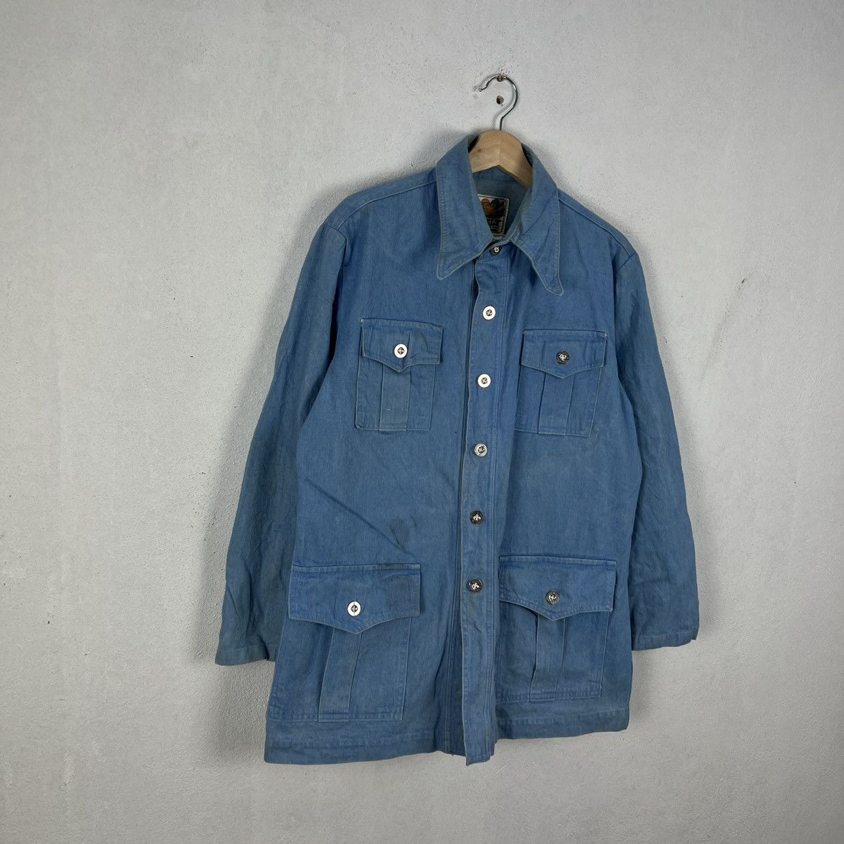 Japanese Brand VINTAGE BIG-ELY BIKER PARACHUTE JACKET MULTI POCKET Size US L / EU 52-54 / 3 - 2 Thumbnail