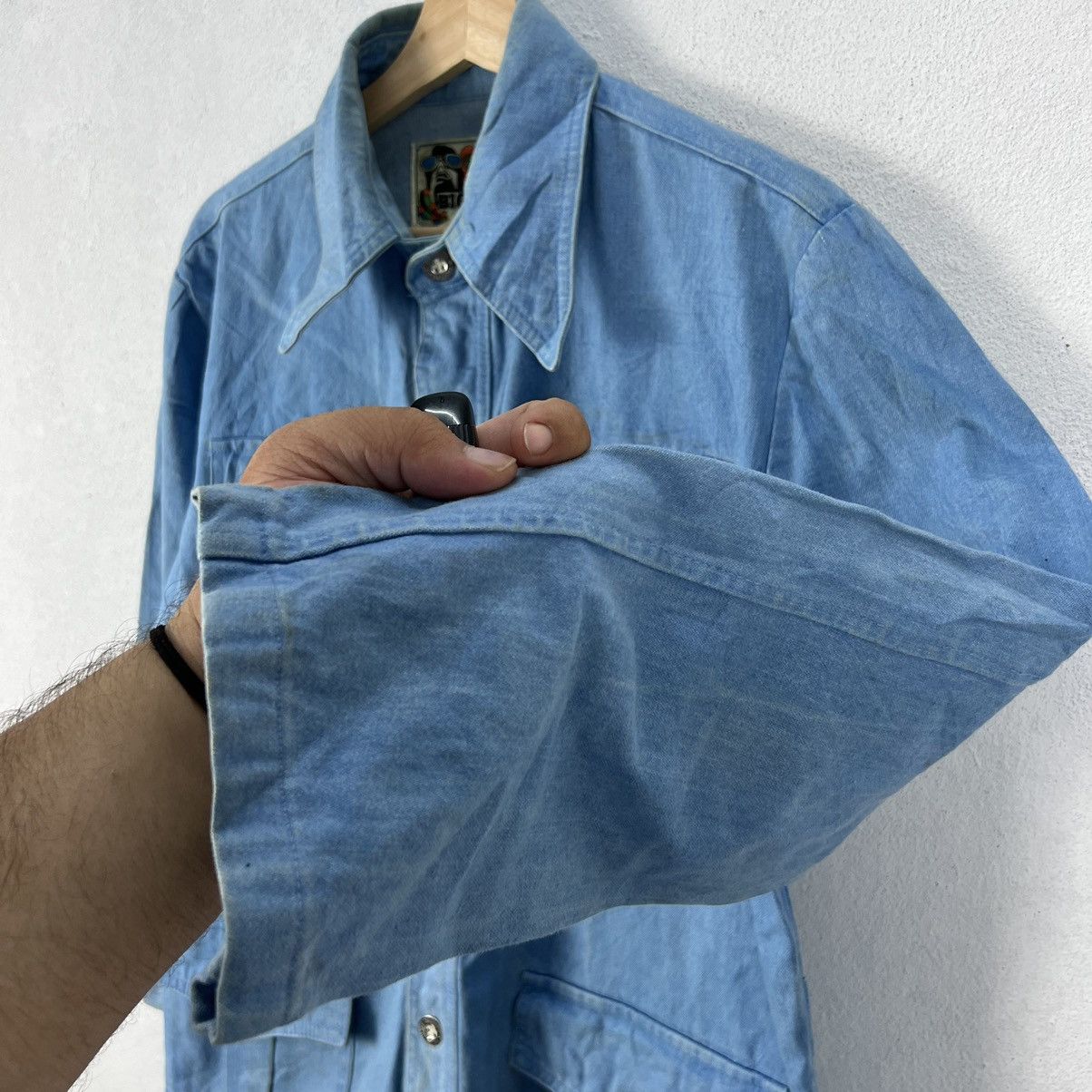 Japanese Brand VINTAGE BIG-ELY BIKER PARACHUTE JACKET MULTI POCKET Size US L / EU 52-54 / 3 - 6 Thumbnail