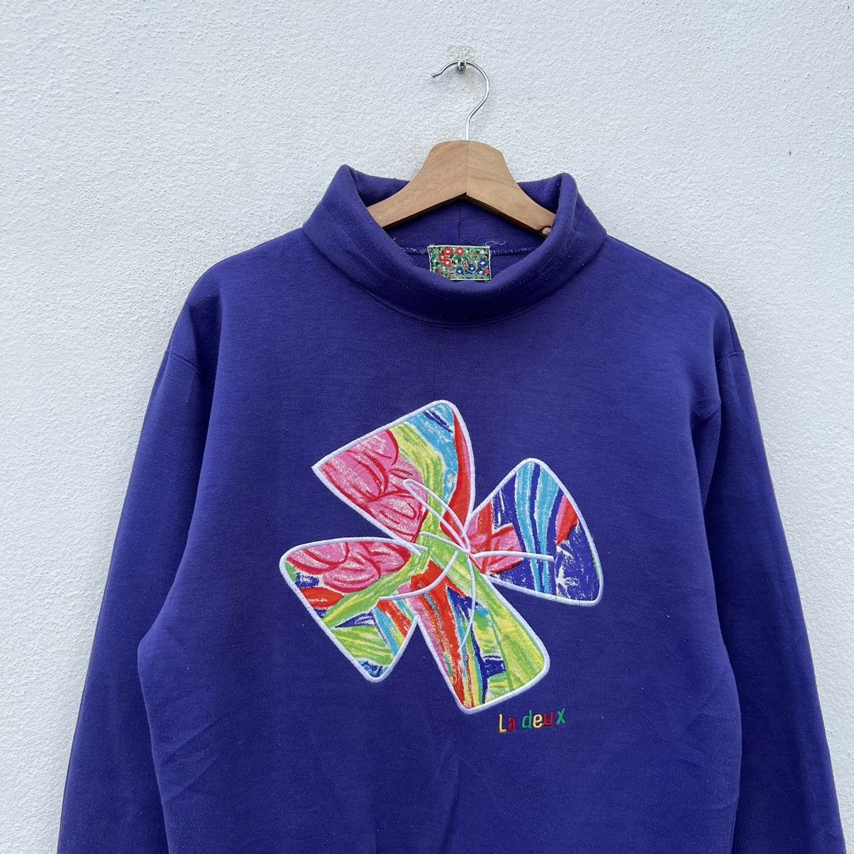Japanese Brand VINTAGE LA DEUX SWEATSHIRT DOUBLE COLLAR BIG LOGO Size US M / EU 48-50 / 2 - 3 Thumbnail