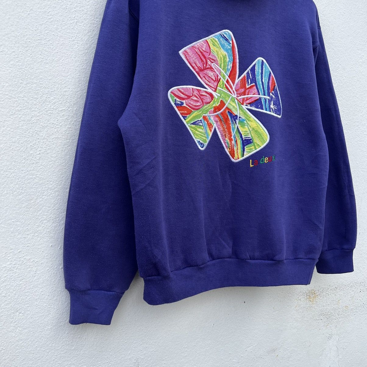 Japanese Brand VINTAGE LA DEUX SWEATSHIRT DOUBLE COLLAR BIG LOGO Size US M / EU 48-50 / 2 - 4 Thumbnail