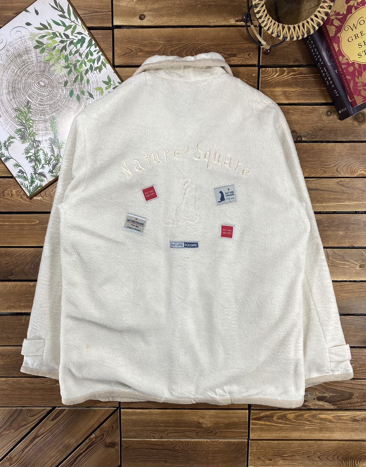 Japanese Brand × Vintage Vintage Japanese Nature Square Patches On Back Size M Size M / US 6-8 / IT 42-44 - 10 Thumbnail