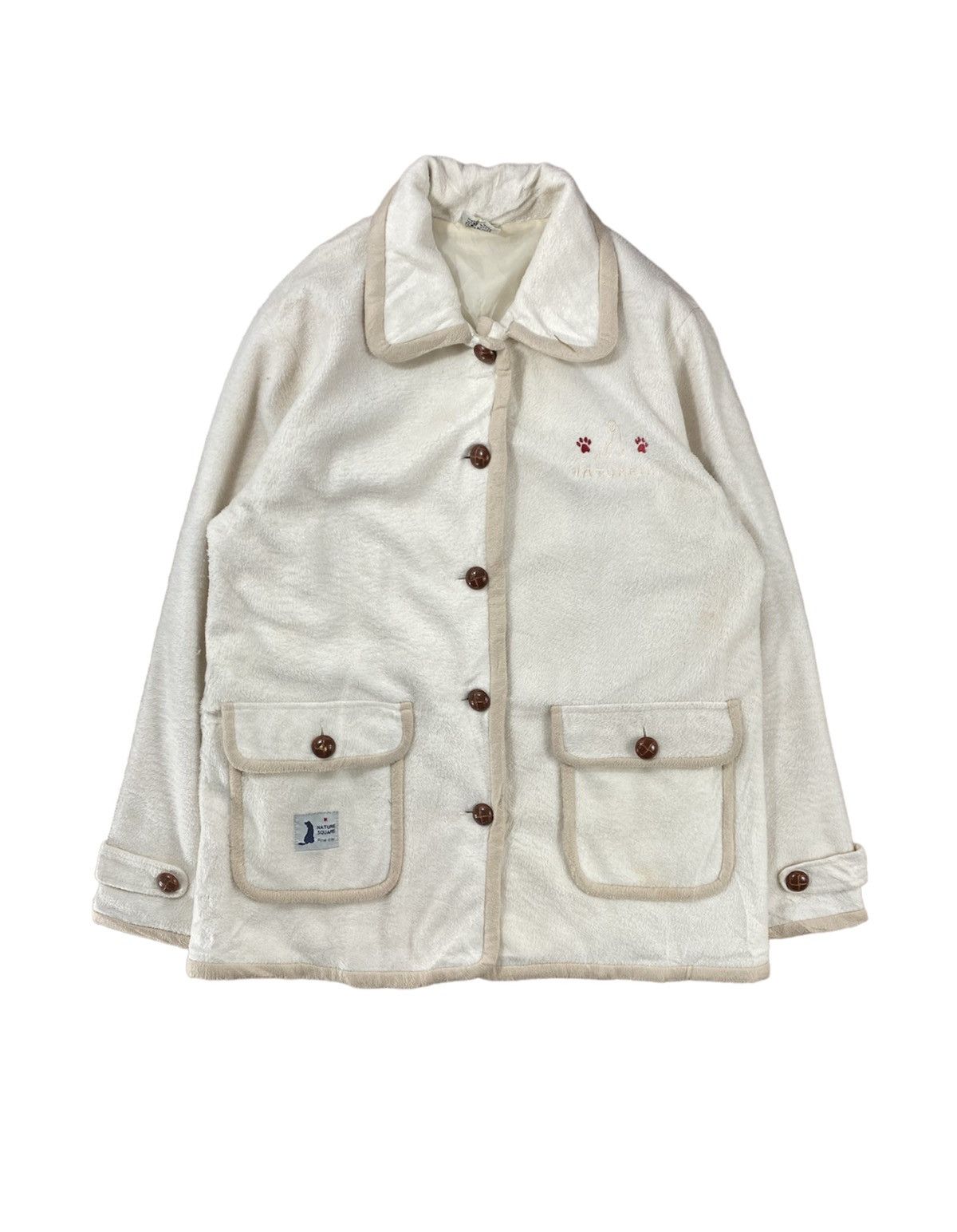 Japanese Brand × Vintage Vintage Japanese Nature Square Patches On Back Size M Size M / US 6-8 / IT 42-44 - 1 Thumbnail