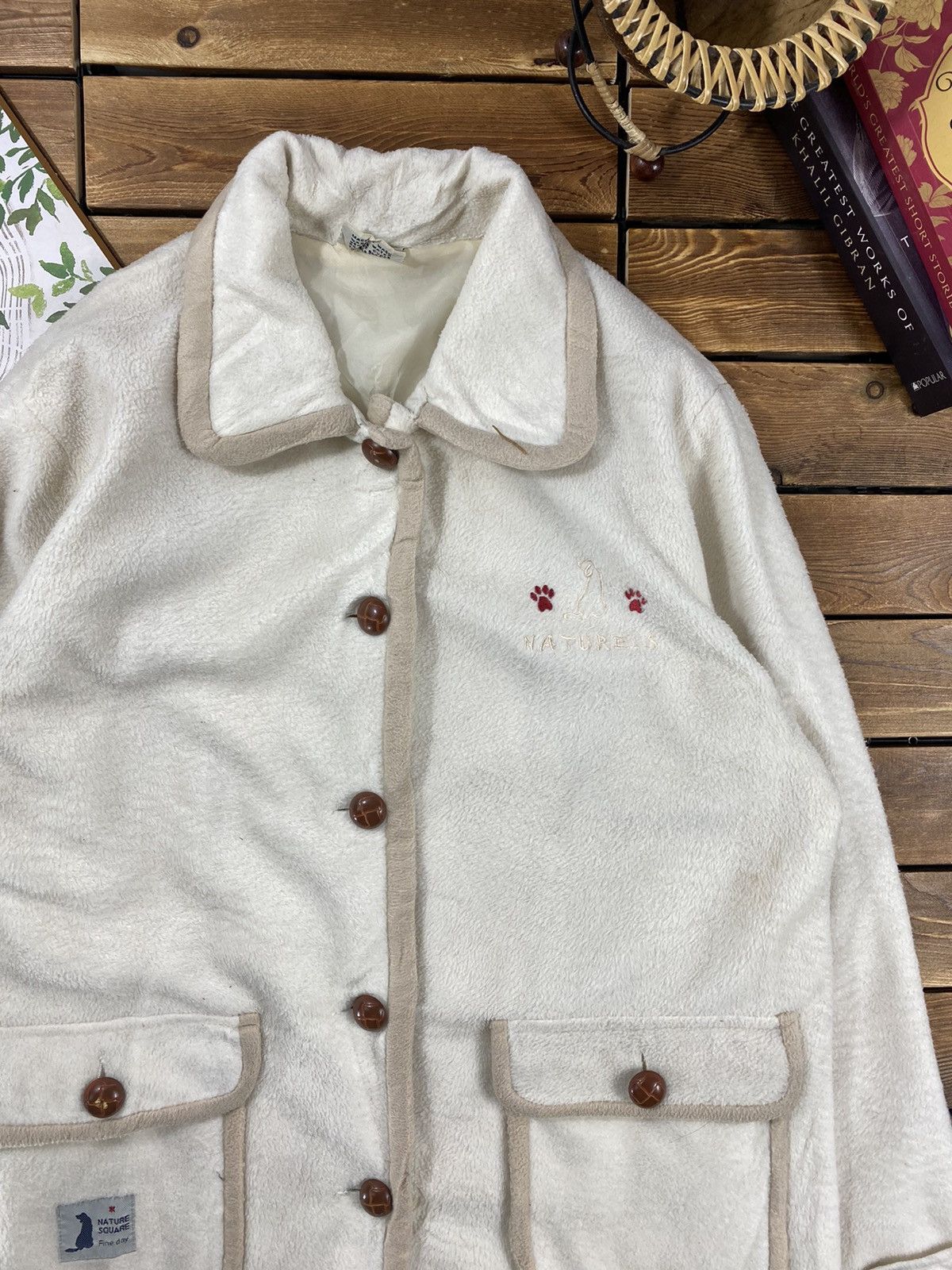 Japanese Brand × Vintage Vintage Japanese Nature Square Patches On Back Size M Size M / US 6-8 / IT 42-44 - 7 Thumbnail
