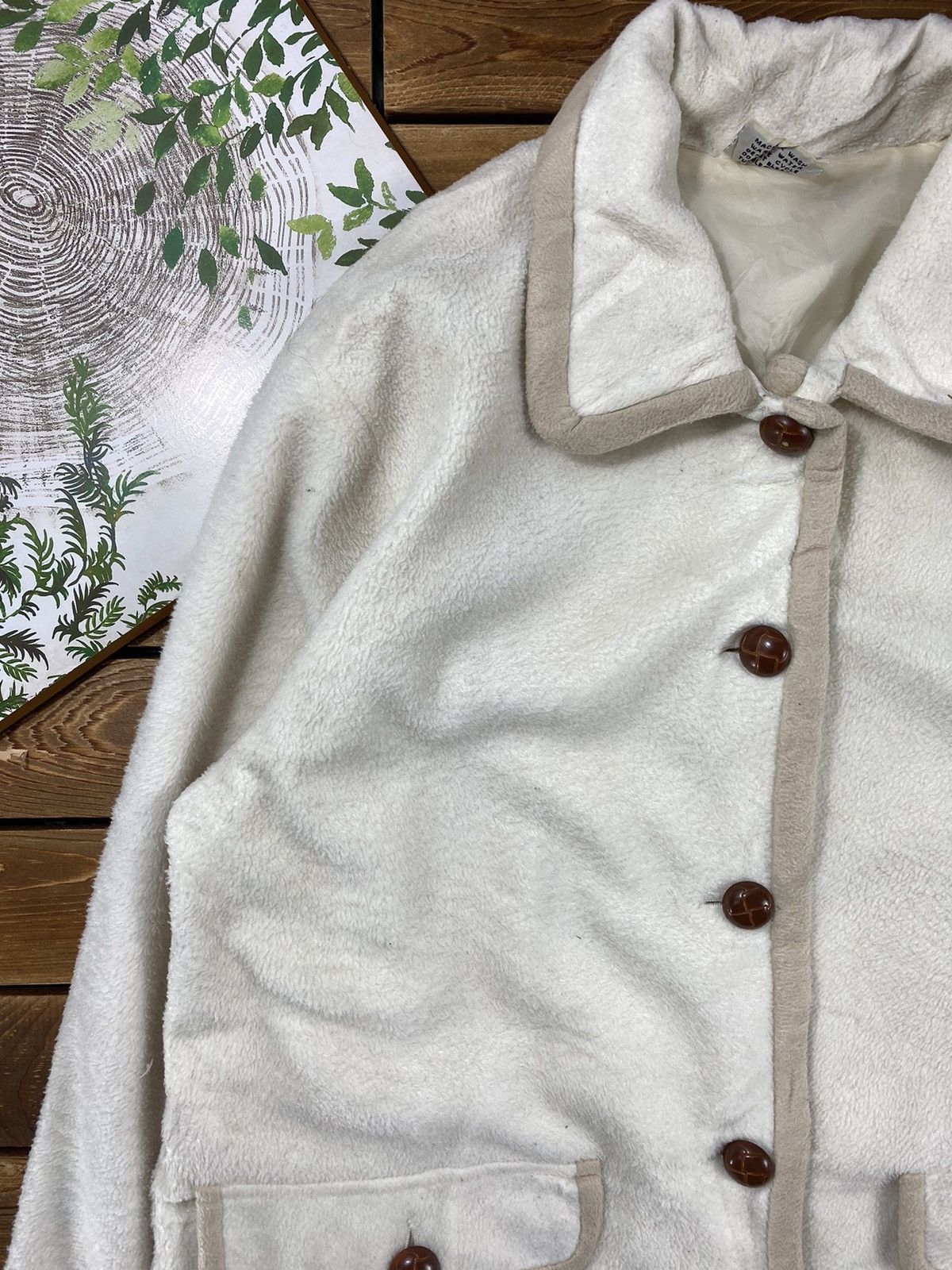 Japanese Brand × Vintage Vintage Japanese Nature Square Patches On Back Size M Size M / US 6-8 / IT 42-44 - 6 Thumbnail