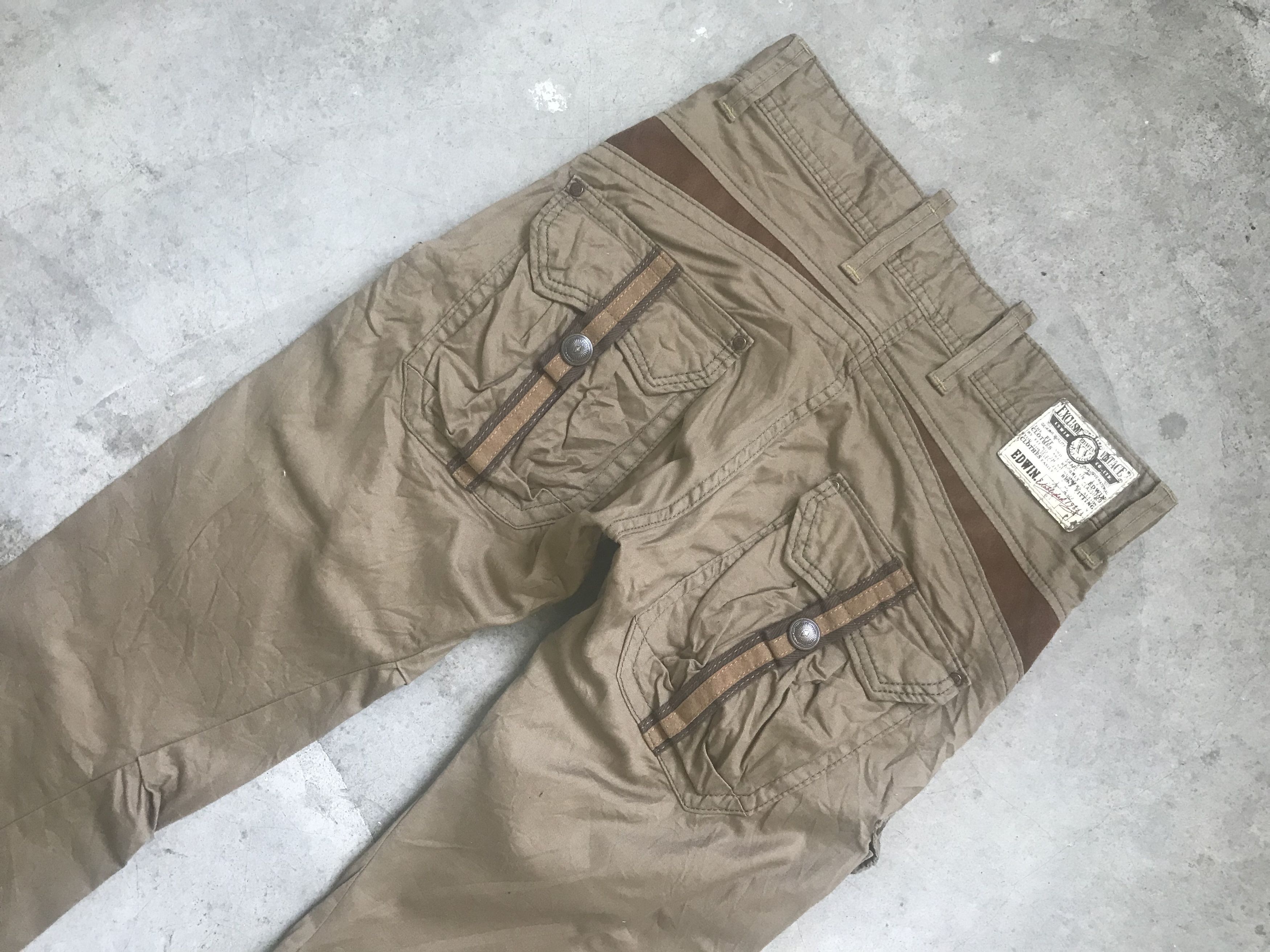 Edwin CP28 - EDWIN Twisted Leg Flare Cargo Pant Size US 30 / EU 46 - 9 Thumbnail