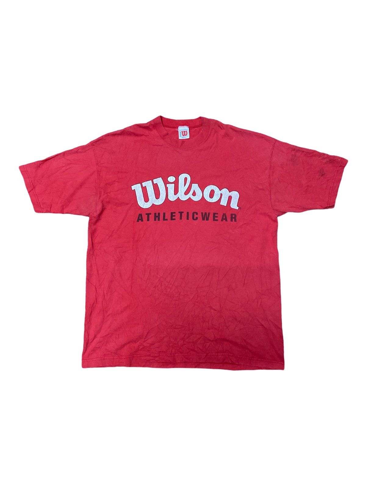 VINTAGE WILSON MADE USA BIGLOGO OVER SIZE T-SHIRT
