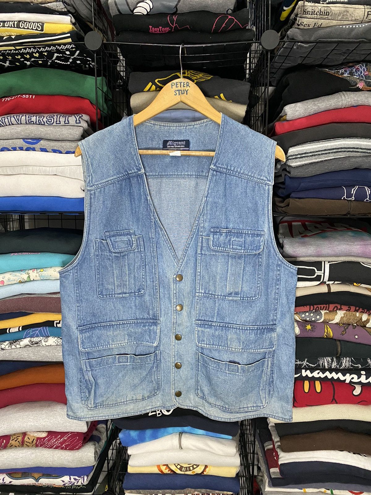 Vintage Migrant denim sport & work vest Size US M / EU 48-50 / 2 - 1 Thumbnail