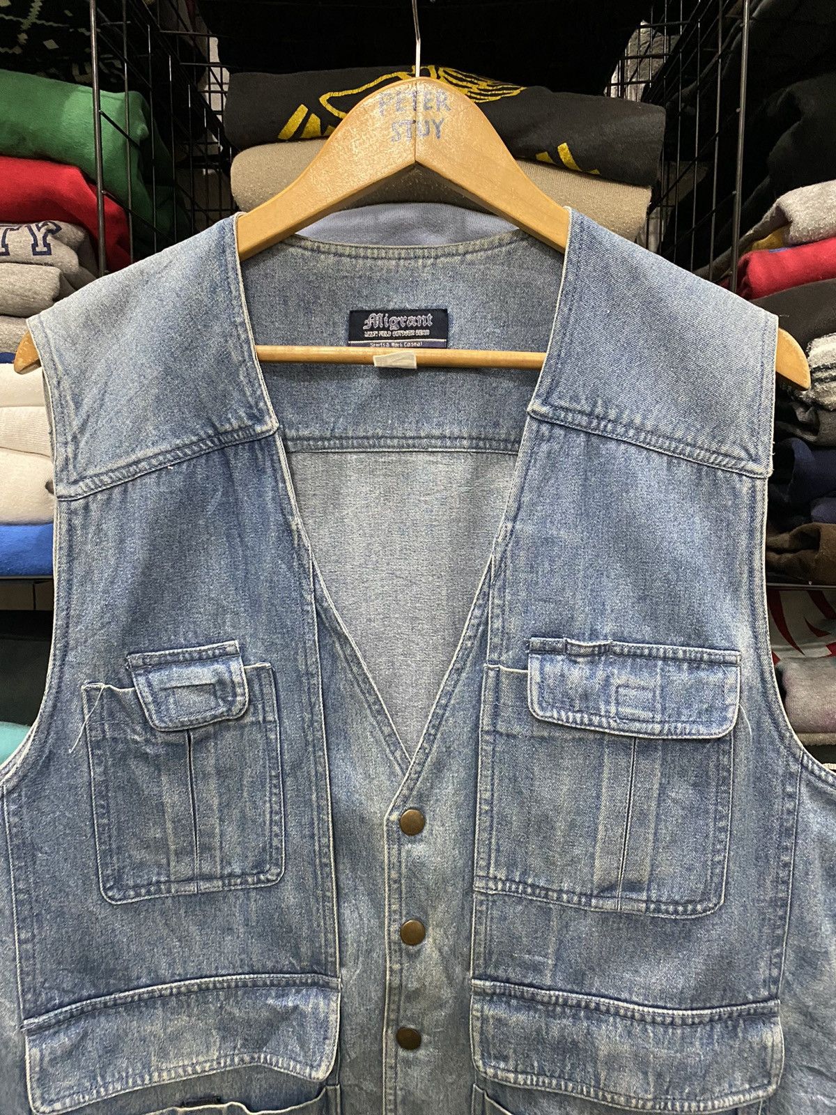 Vintage Migrant denim sport & work vest Size US M / EU 48-50 / 2 - 3 Thumbnail