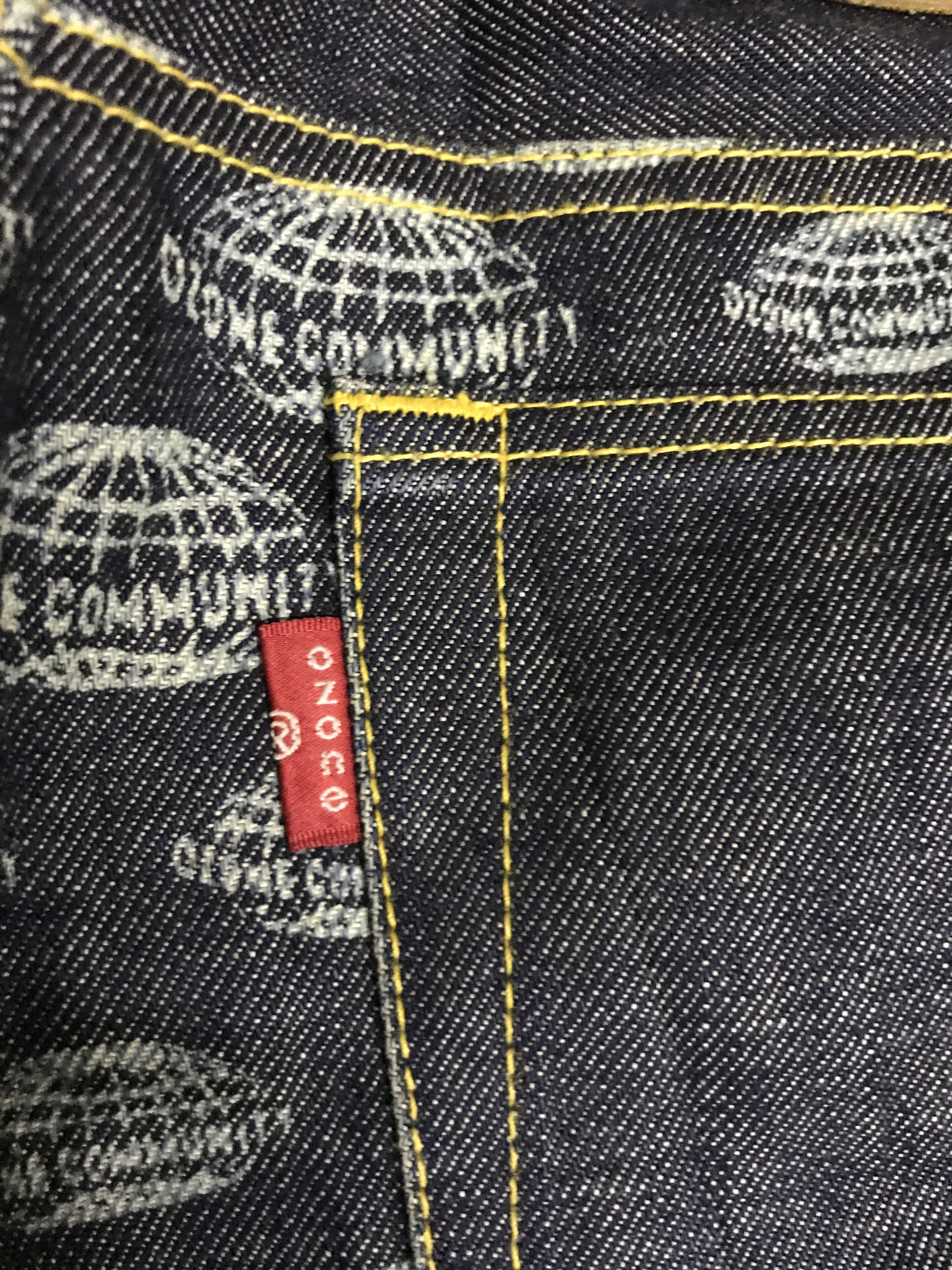 Japanese Brand D153 OZONE COMMUNITY Japan Full Print Flare Jeans Size US 26 / EU 42 - 14 Thumbnail