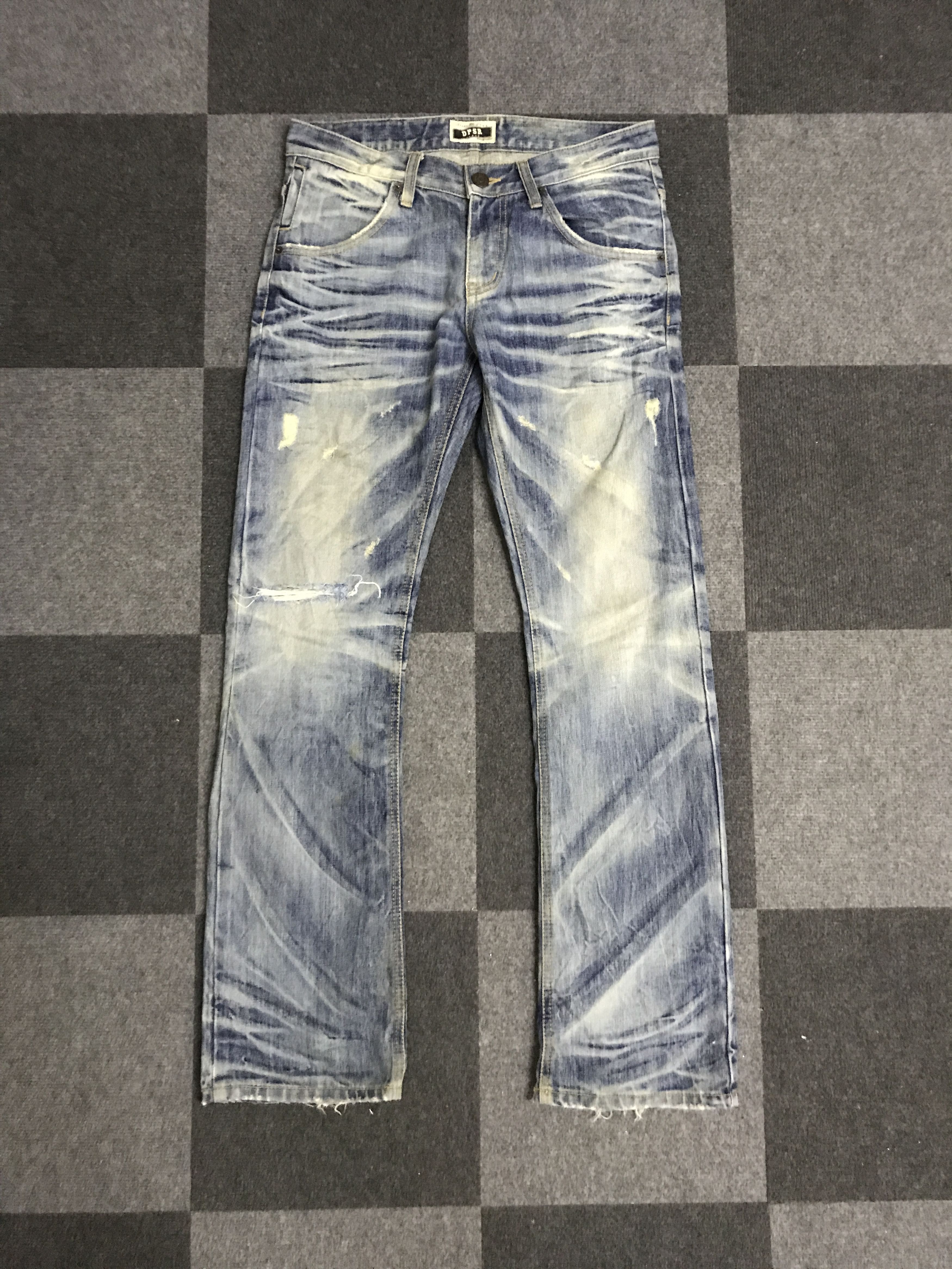 Seditionaries D135 DPSR Street Fashion Seditionarie Flare Distressed Jeans Size US 33 - 3 Thumbnail