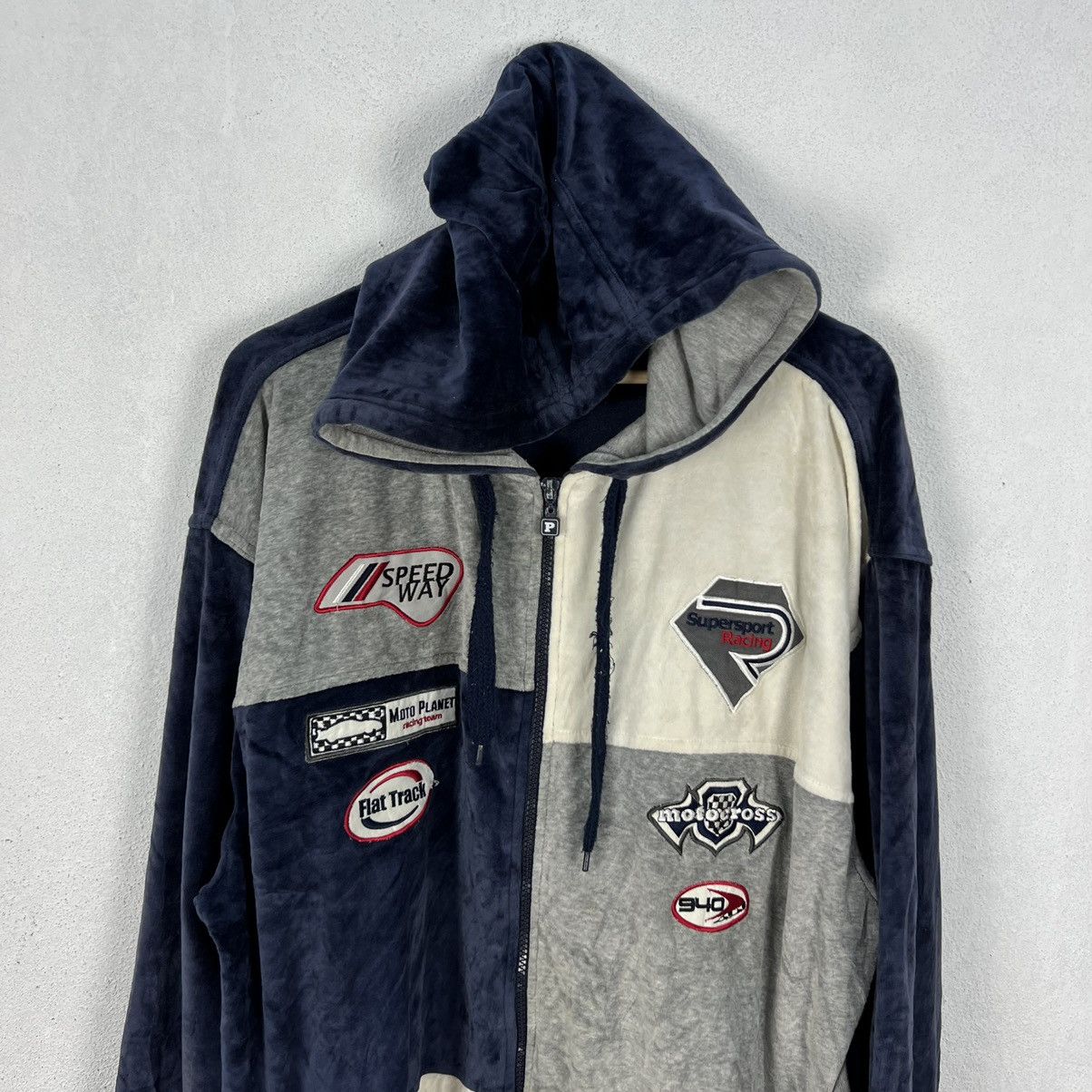 Japanese Brand VINTAGE SUPERSPORT RACING HOODIE BIG LOGO WORKER JACKET Size US XL / EU 56 / 4 - 3 Thumbnail