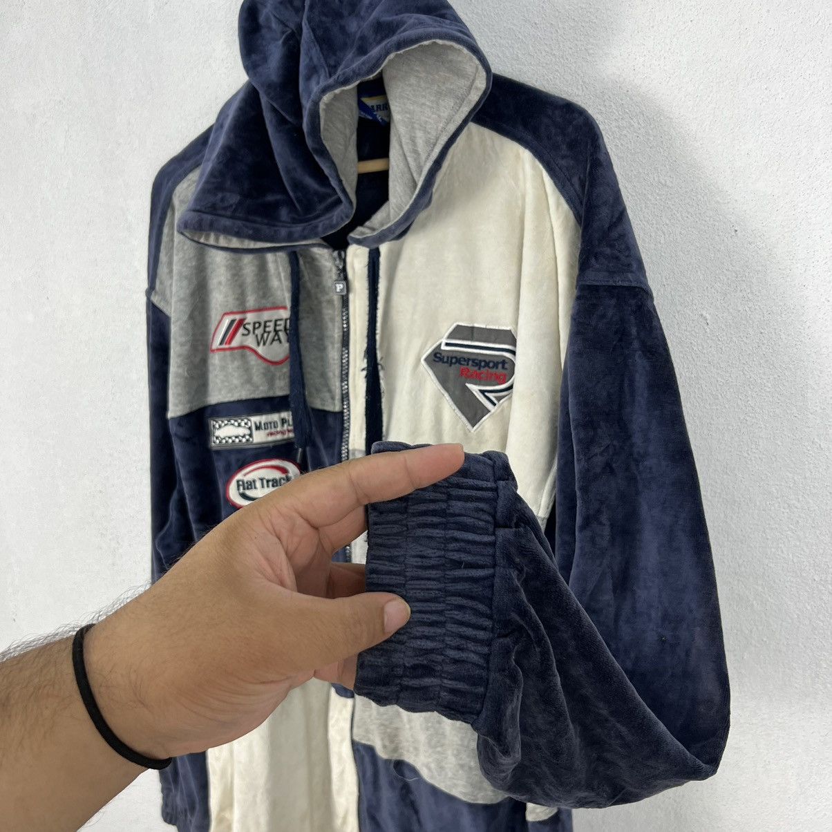 Japanese Brand VINTAGE SUPERSPORT RACING HOODIE BIG LOGO WORKER JACKET Size US XL / EU 56 / 4 - 9 Thumbnail