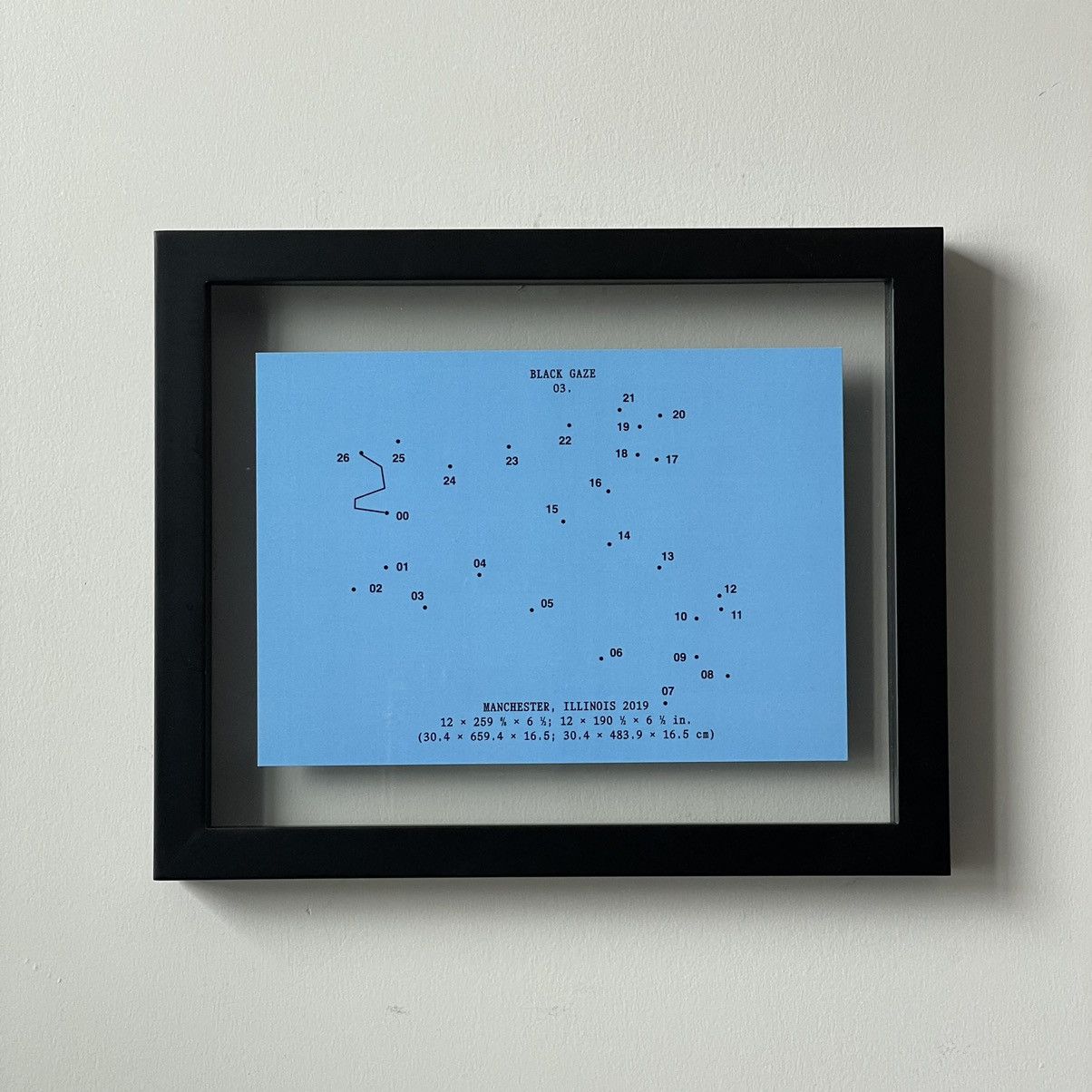 image of Virgil Abloh "metal Beams" Poster in Blue, Men's