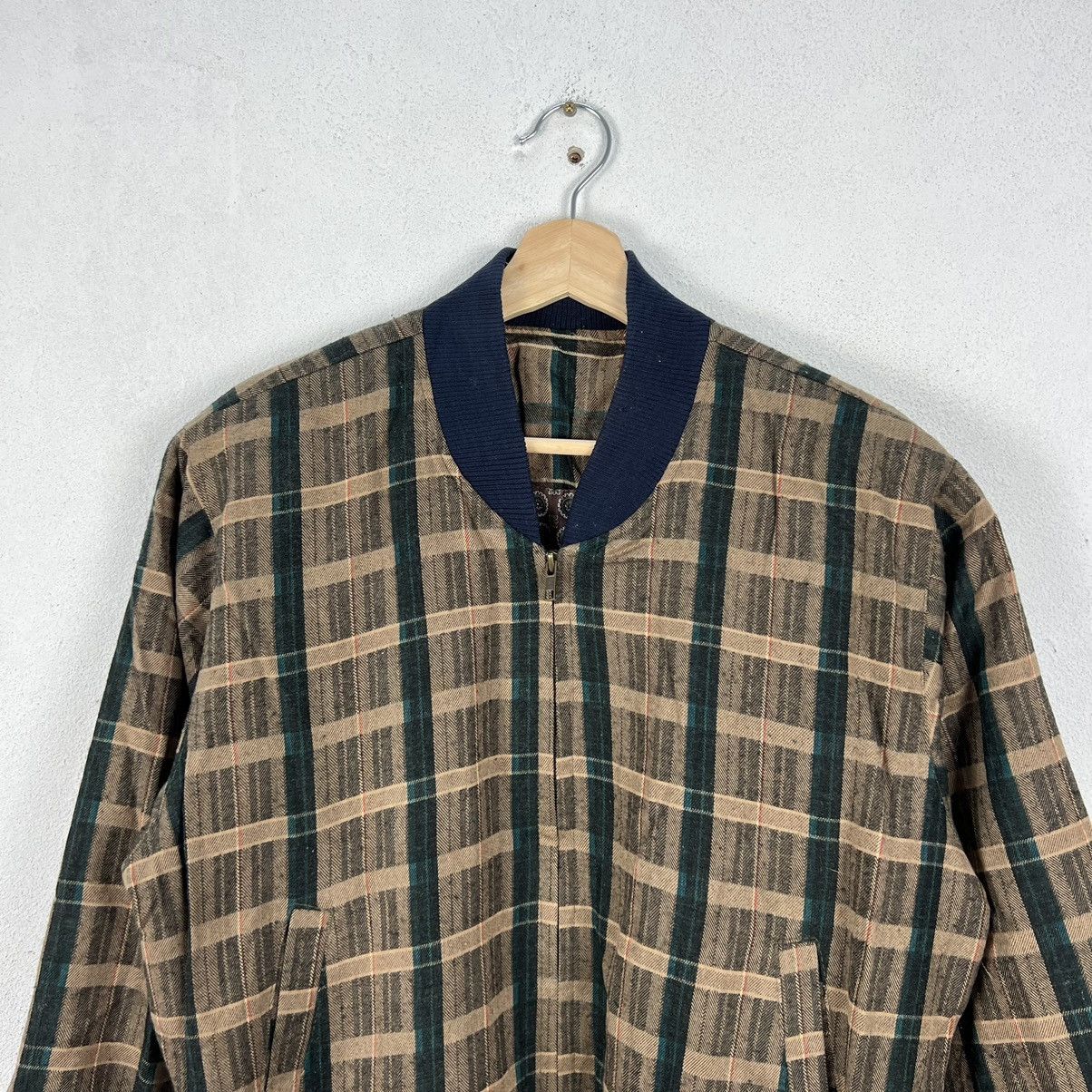 Japanese Brand VINTAGE VARSITY JACKET TARTAN DESIGN STREETWEAR STYLE Size US M / EU 48-50 / 2 - 3 Thumbnail