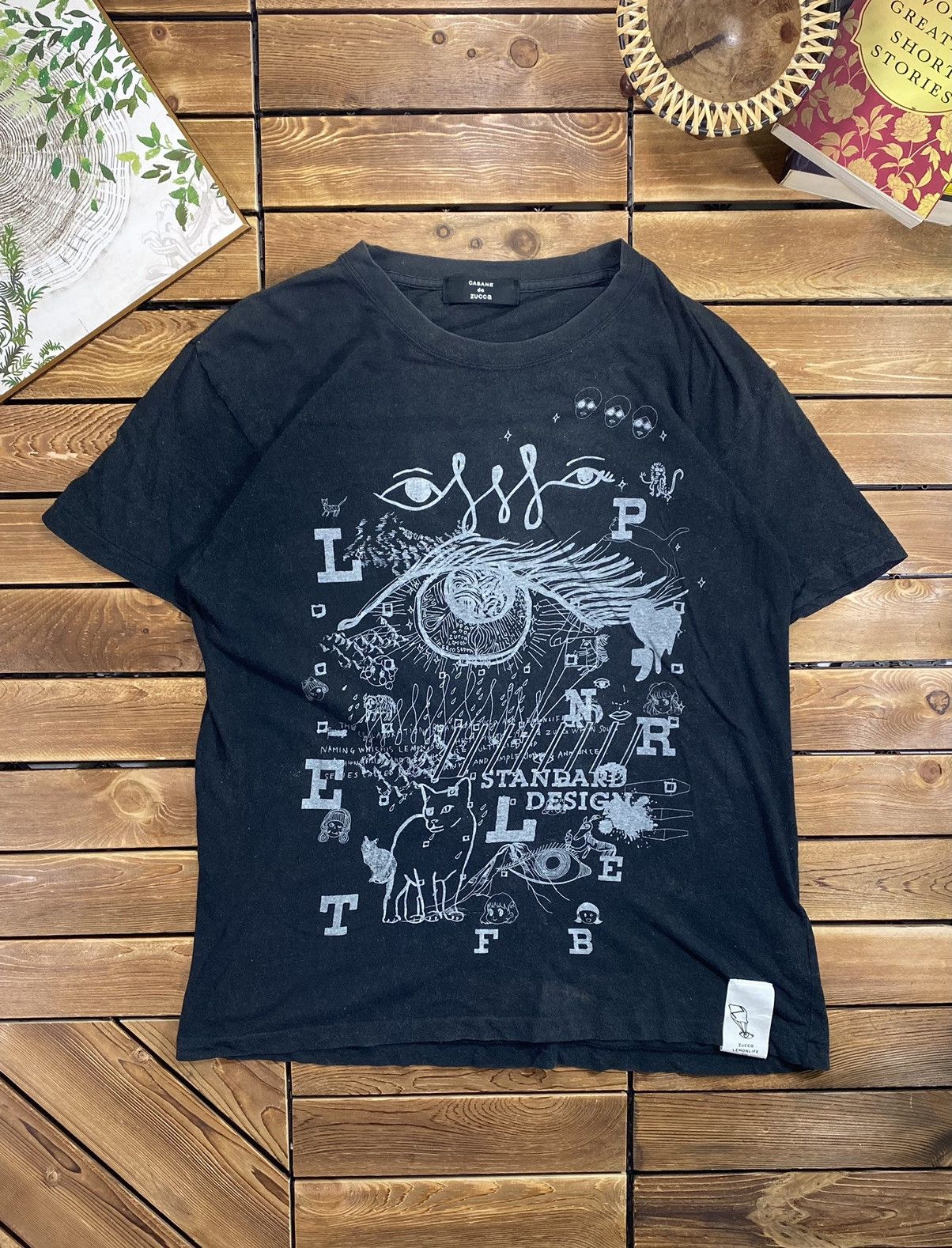CABANE de ZUCCa × Japanese Brand × Vintage Vintage Cabbane De Zucca 90s Single Stitch Japanese Size S Size US S / EU 44-46 / 1 - 2 Thumbnail