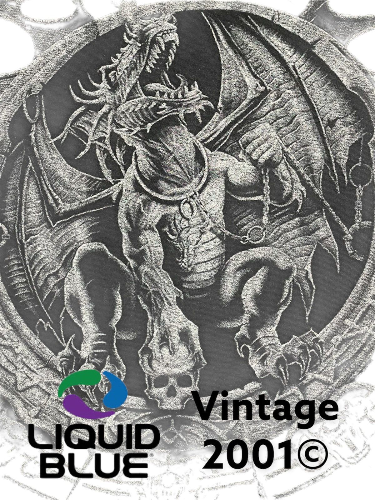 Liquid Blue Vintage Liquid Blue 2001© Evil Dragon full print fairly fad Size US M / EU 48-50 / 2 - 3 Thumbnail