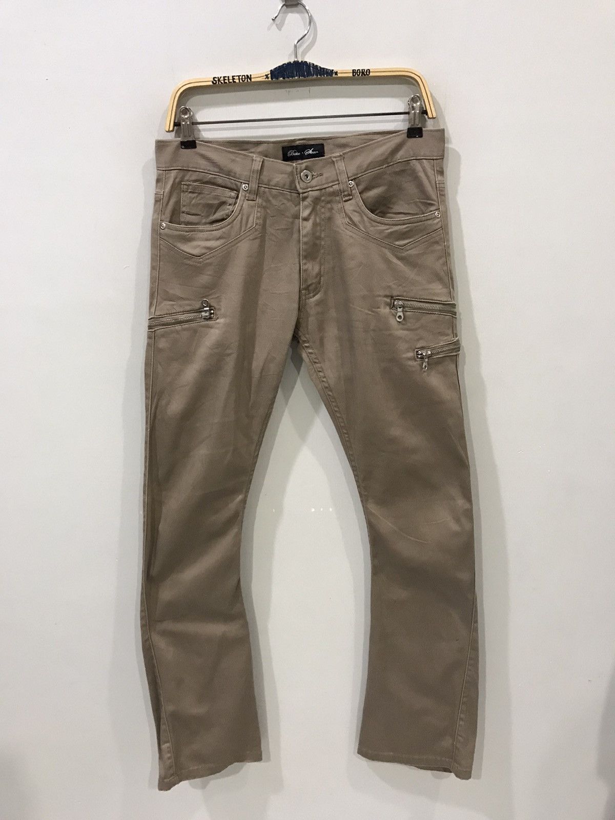 Bike + Star Japan Stretchable Zipper Flare pant
