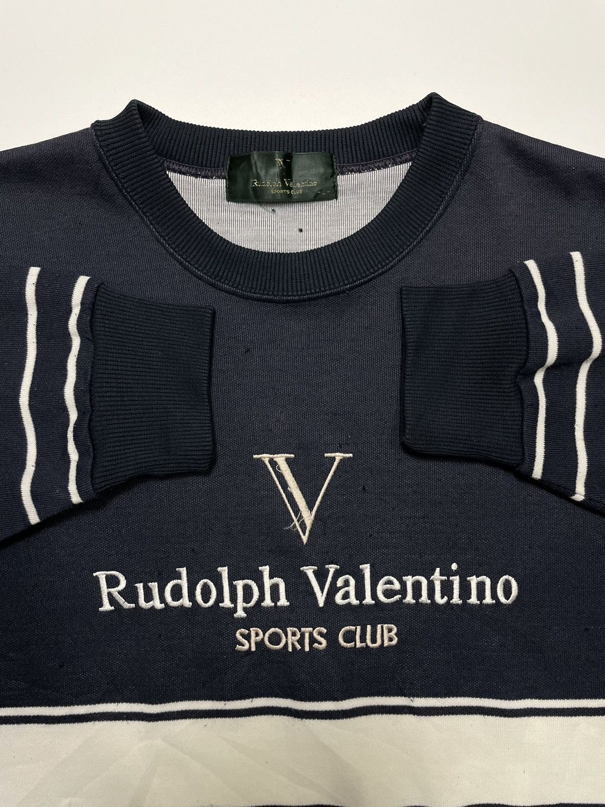 Valentino × Vintage Vintage 90s Rudolph Valentino Sports Club embroidery logo d Size US L / EU 52-54 / 3 - 4 Thumbnail