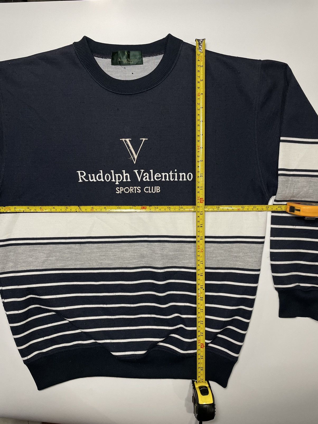 Valentino × Vintage Vintage 90s Rudolph Valentino Sports Club embroidery logo d Size US L / EU 52-54 / 3 - 7 Thumbnail