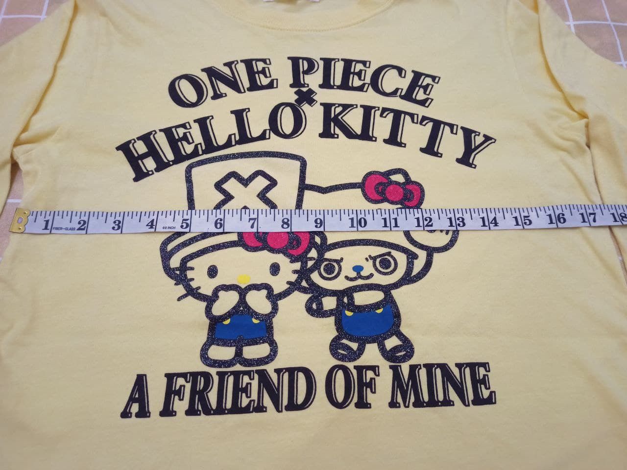 Anime × Cartoon Network × Japanese Brand HELLO KITTY x ONE PIECE TONY CHOPPER LONG SLEEVE T Size US M / EU 48-50 / 2 - 6 Thumbnail