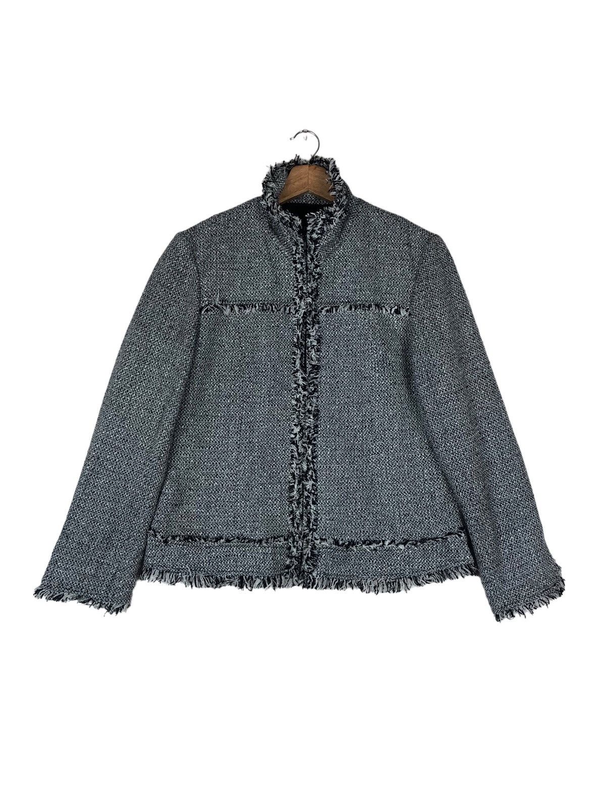Beauty Beast Japanese Brand Women Fashion Knitted Frayed Style Jacket Size L / US 10 / IT 46 - 1 Thumbnail