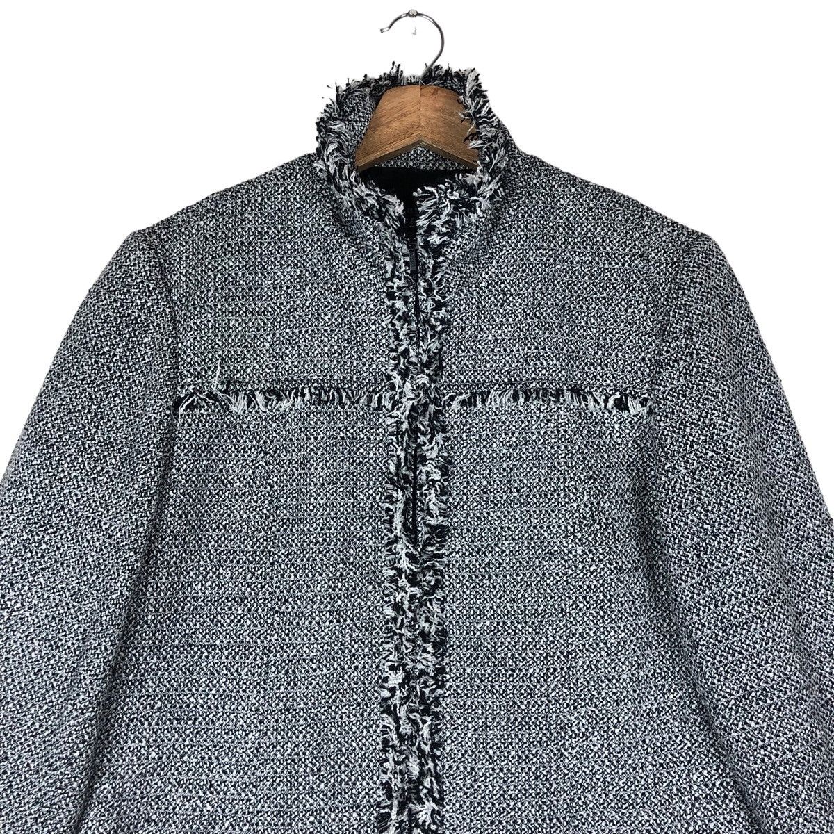 Beauty Beast Japanese Brand Women Fashion Knitted Frayed Style Jacket Size L / US 10 / IT 46 - 2 Thumbnail