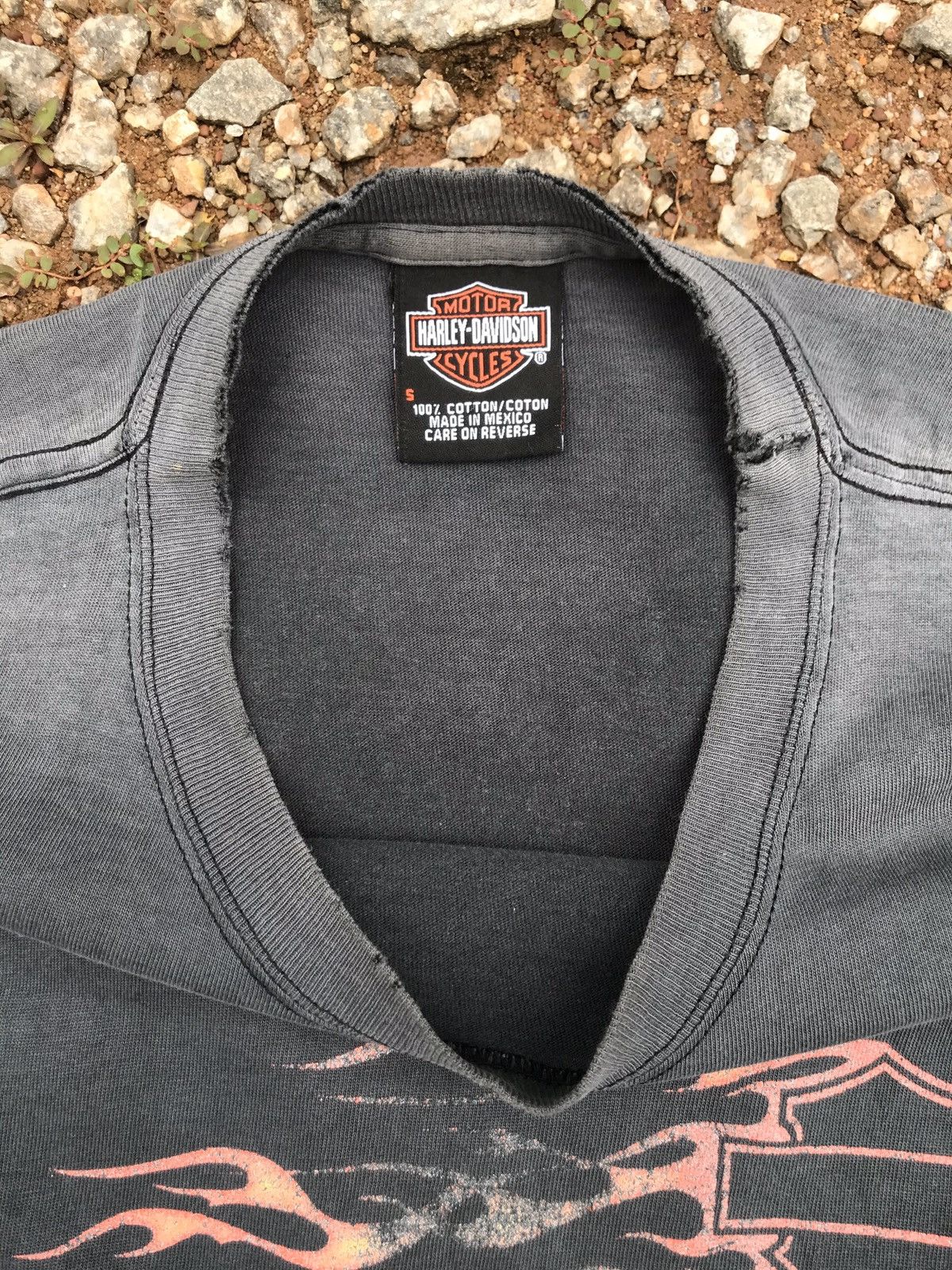 Band Tees × Harley Davidson × Vintage Vintage Distress Harley Davidson Tour Kyoto Japan Size US S / EU 44-46 / 1 - 7 Thumbnail