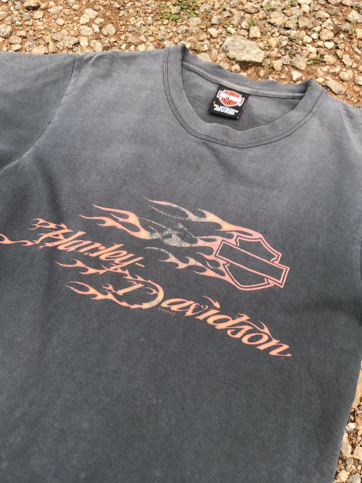 Band Tees × Harley Davidson × Vintage Vintage Distress Harley Davidson Tour Kyoto Japan Size US S / EU 44-46 / 1 - 3 Thumbnail