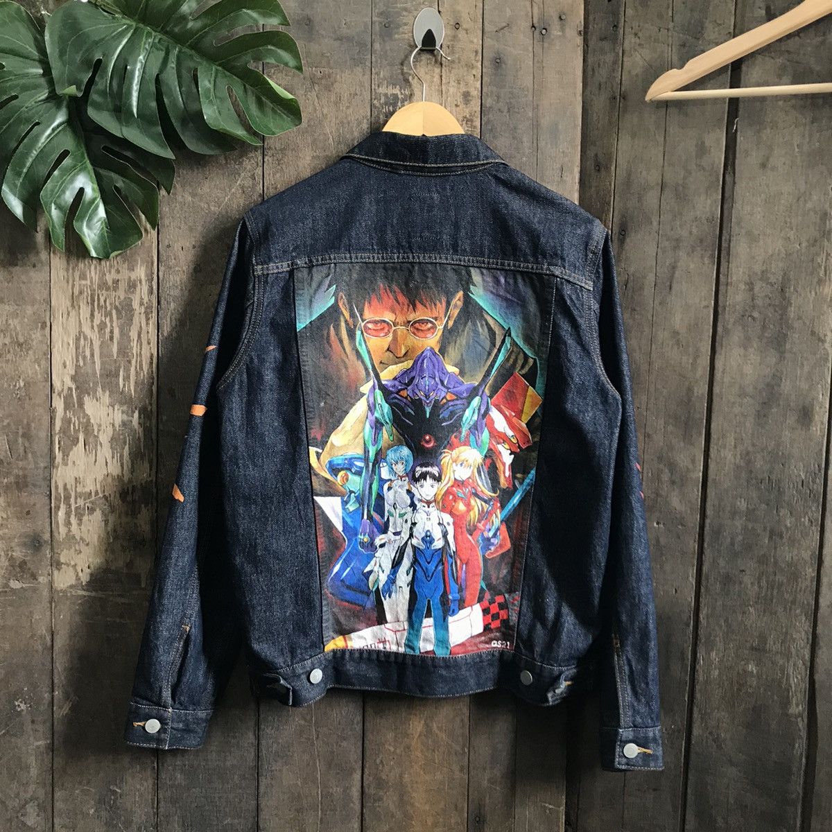 Anime × Vintage Vintage Evangelion Custom Paint Denim Jacket Size US M / EU 48-50 / 2 - 1 Thumbnail