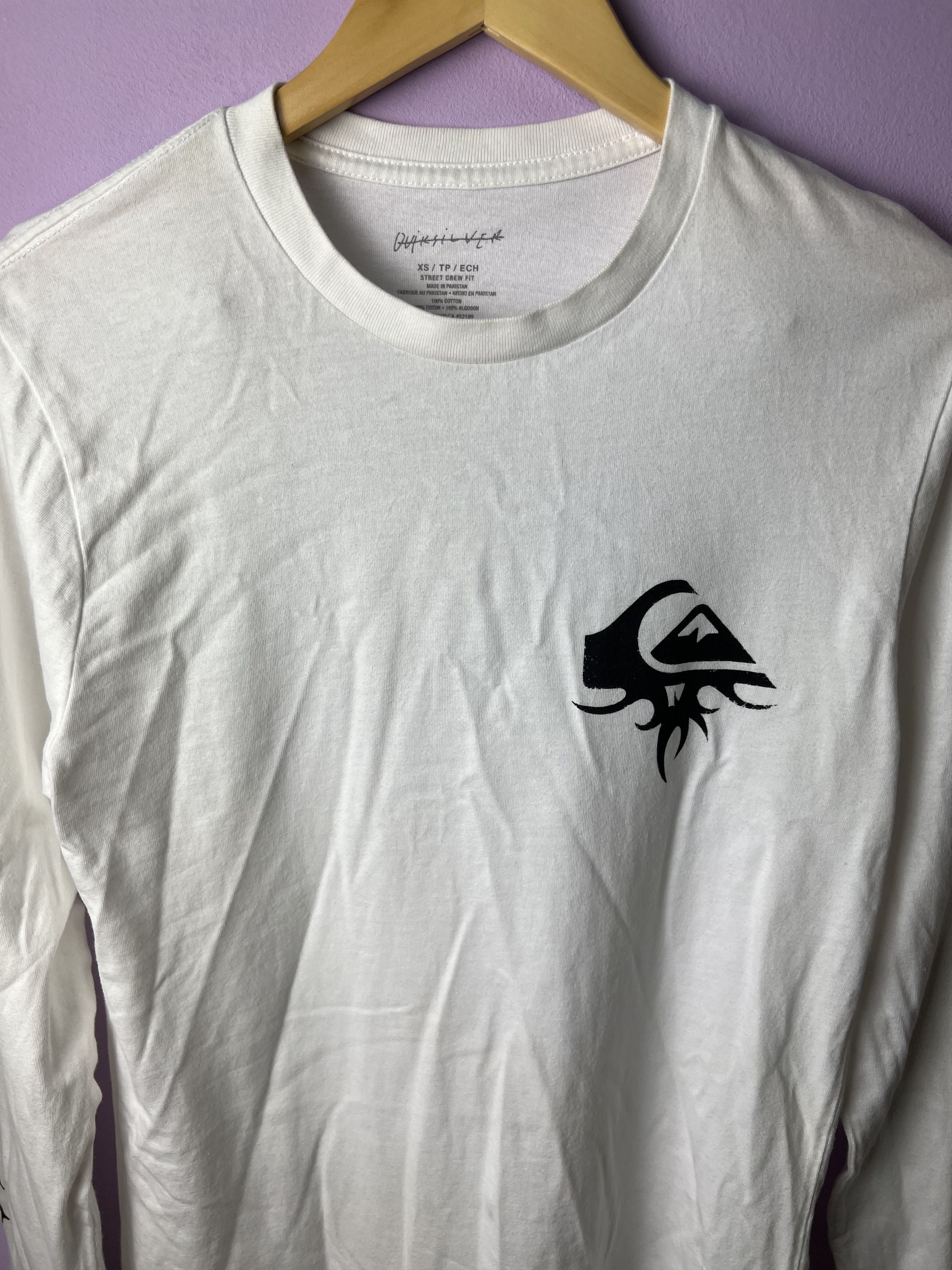 Quiksilver 🔥White Quiksilver LS Tees Size US S / EU 44-46 / 1 - 9 Thumbnail