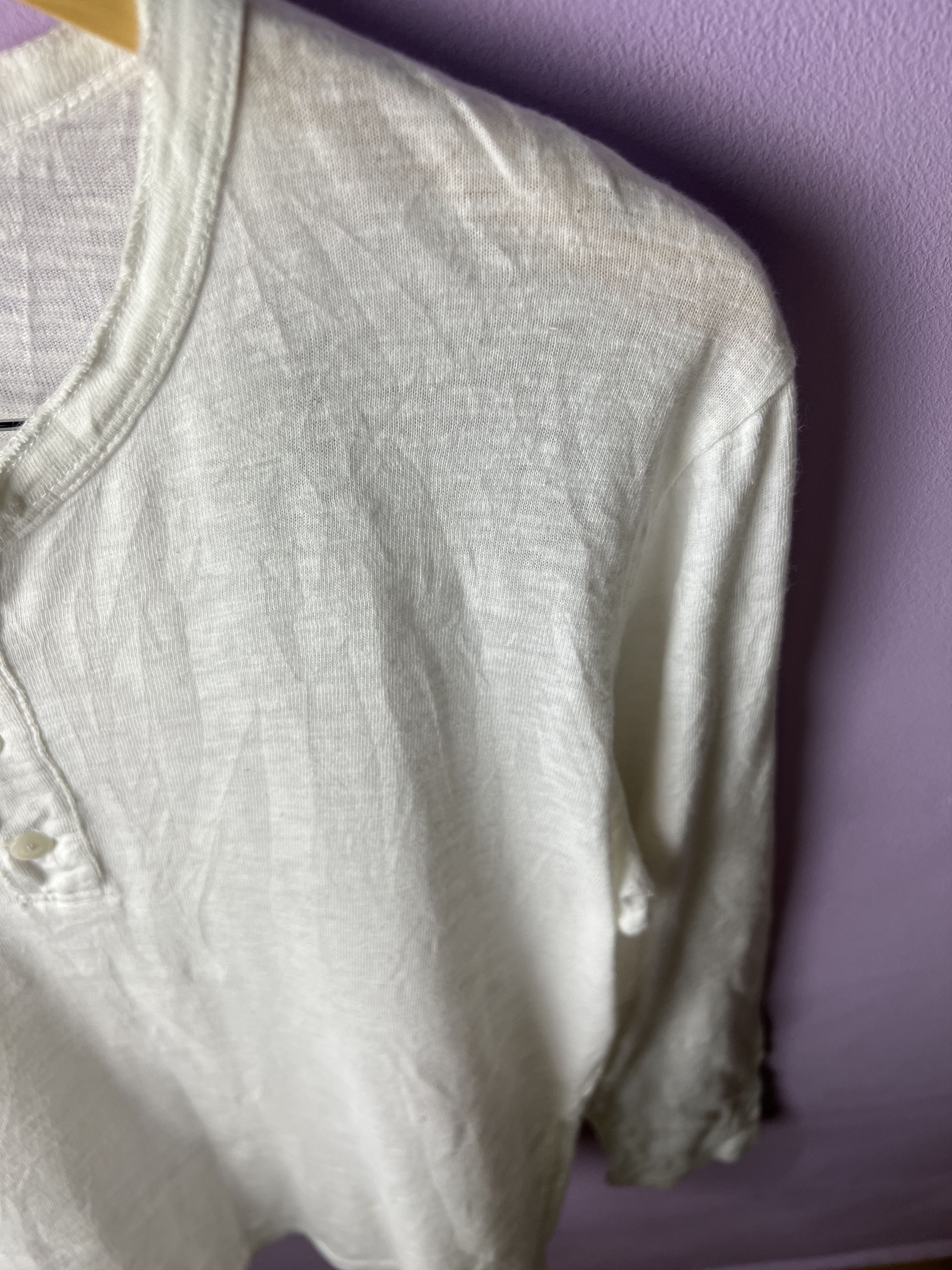 Japanese Brand 🔥Back Number Button LS Tees Size US M / EU 48-50 / 2 - 6 Thumbnail