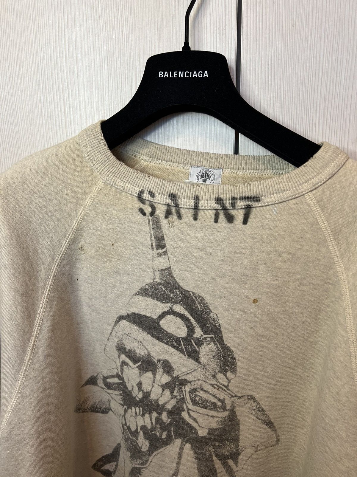 Japanese Brand × READYMADE × Saint Michael RARE radio eva Evangelion anime  x saint michael sweater | Grailed