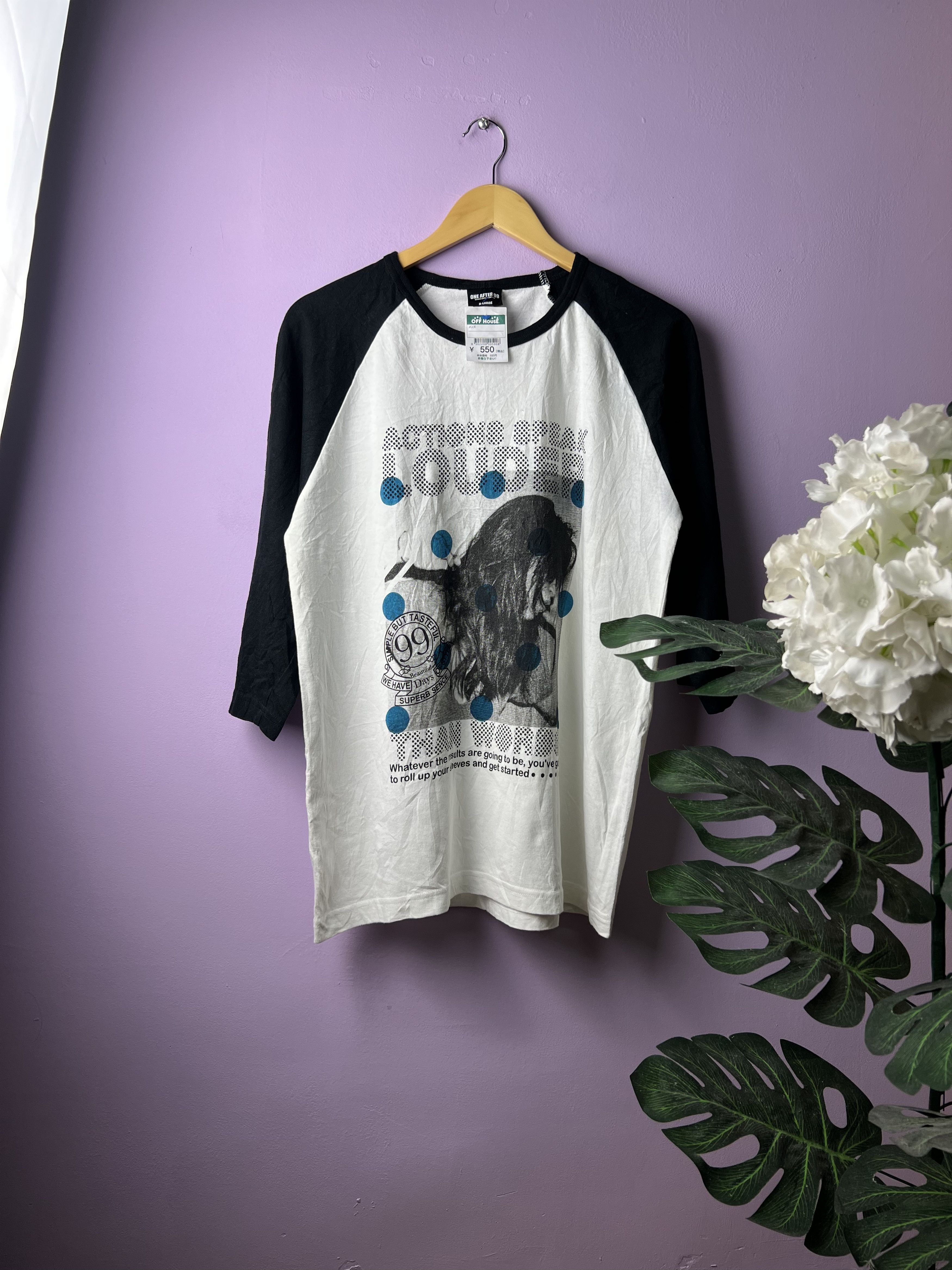 Japanese Brand 🔥One After 99 Action Speak Louder 3q Raglan Tees Size US M / EU 48-50 / 2 - 1 Thumbnail