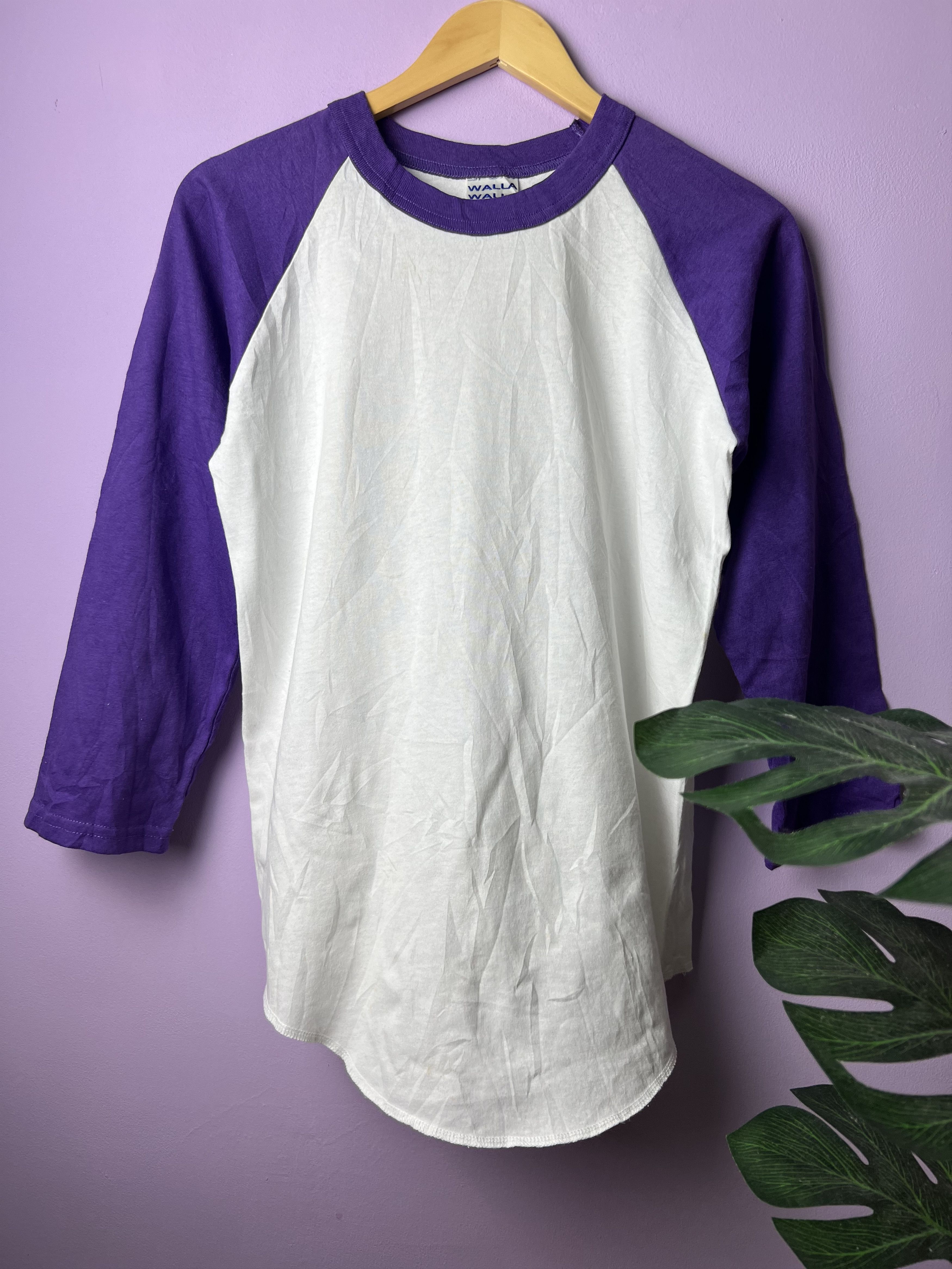 American Apparel 🔥Vintage Blank 3q Raglan Tees Size US S / EU 44-46 / 1 - 2 Thumbnail