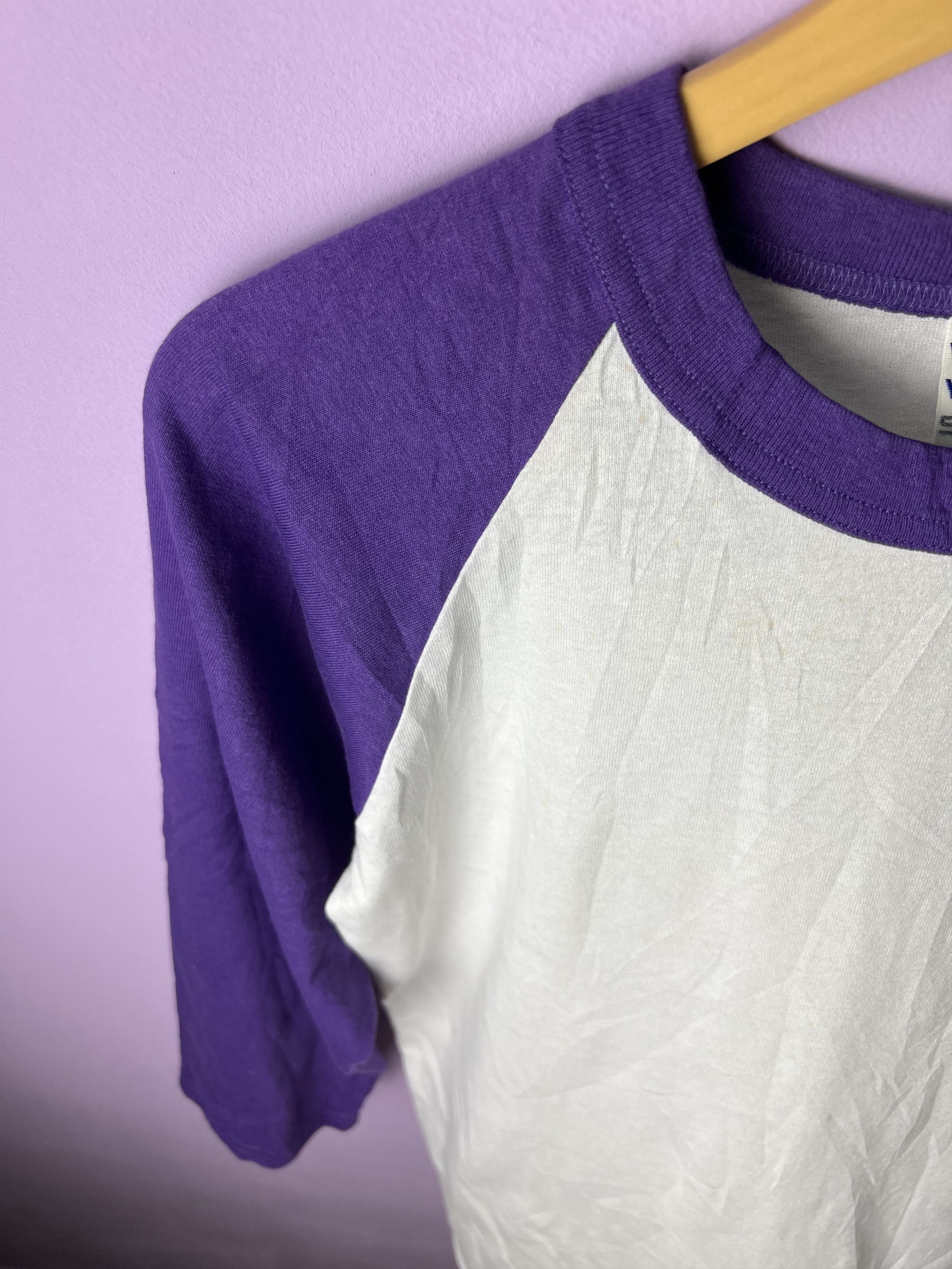 American Apparel 🔥Vintage Blank 3q Raglan Tees Size US S / EU 44-46 / 1 - 9 Thumbnail