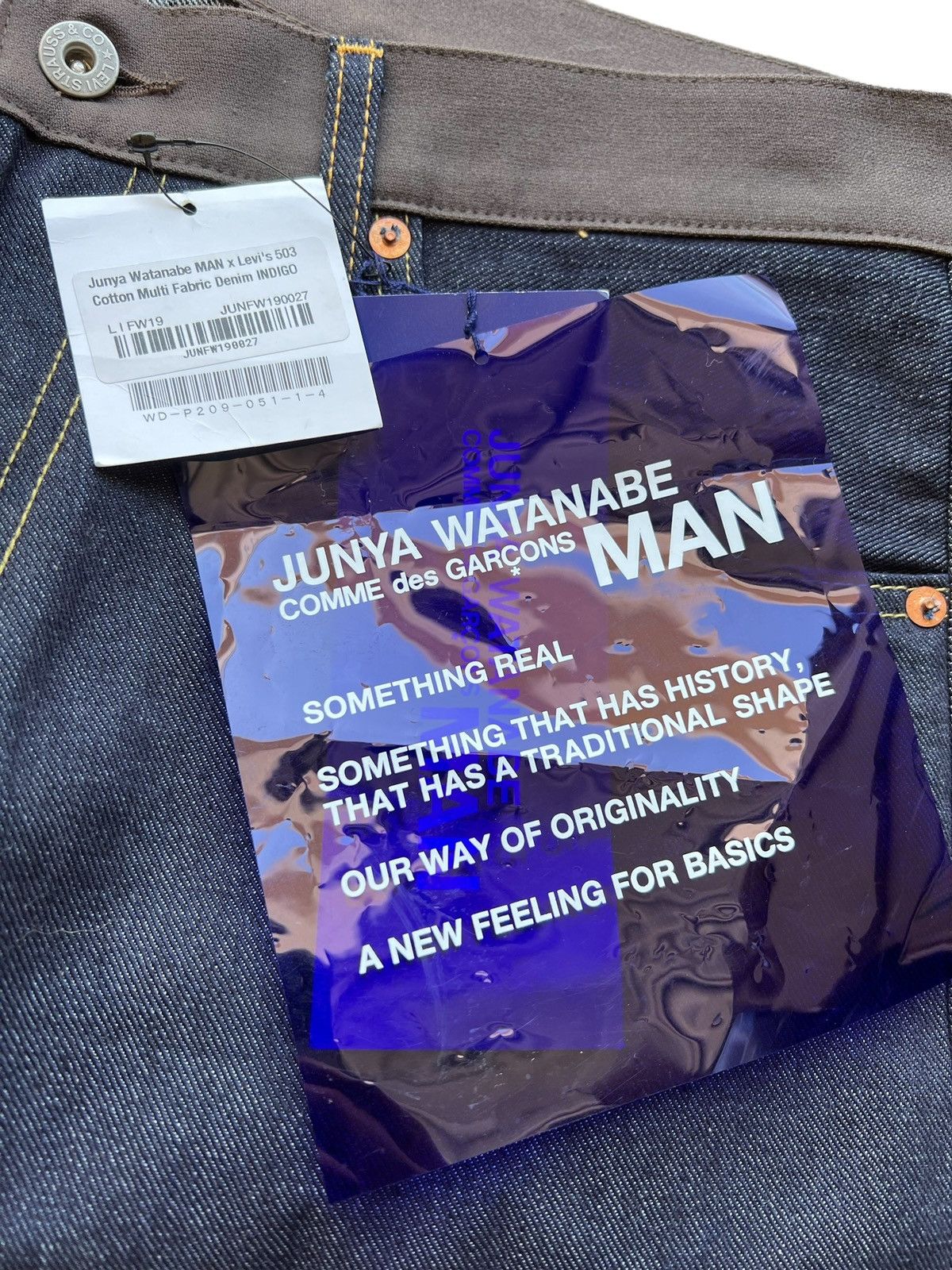 Junya Watanabe X LEVIS 503 Patchwork Indigo Denim Size US 34 / EU 50 - 6 Thumbnail