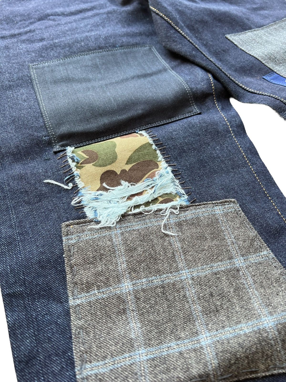 Junya Watanabe X LEVIS 503 Patchwork Indigo Denim Size US 34 / EU 50 - 3 Thumbnail