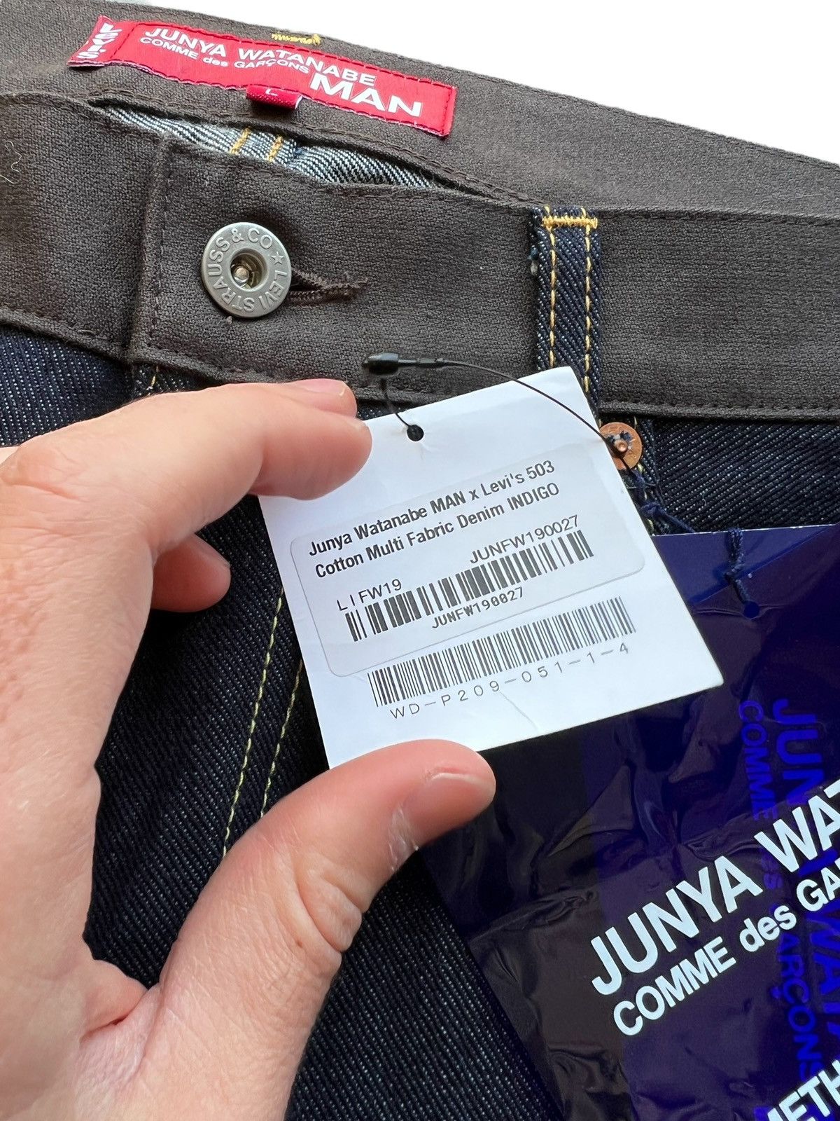 Junya Watanabe X LEVIS 503 Patchwork Indigo Denim Size US 34 / EU 50 - 7 Thumbnail
