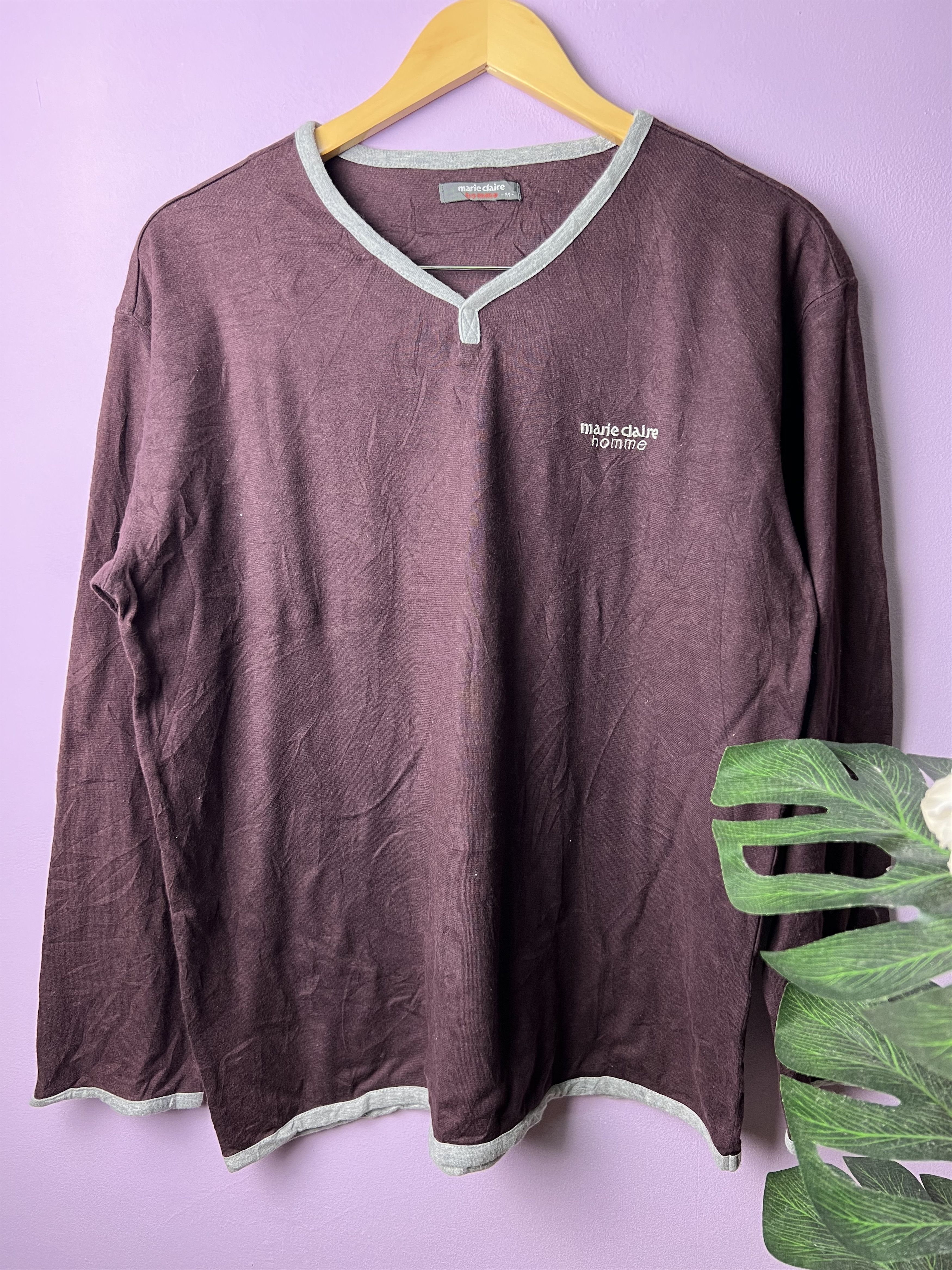 Japanese Brand 🔥Marie Claire Home Long Sleeve Tees Size US M / EU 48-50 / 2 - 2 Thumbnail