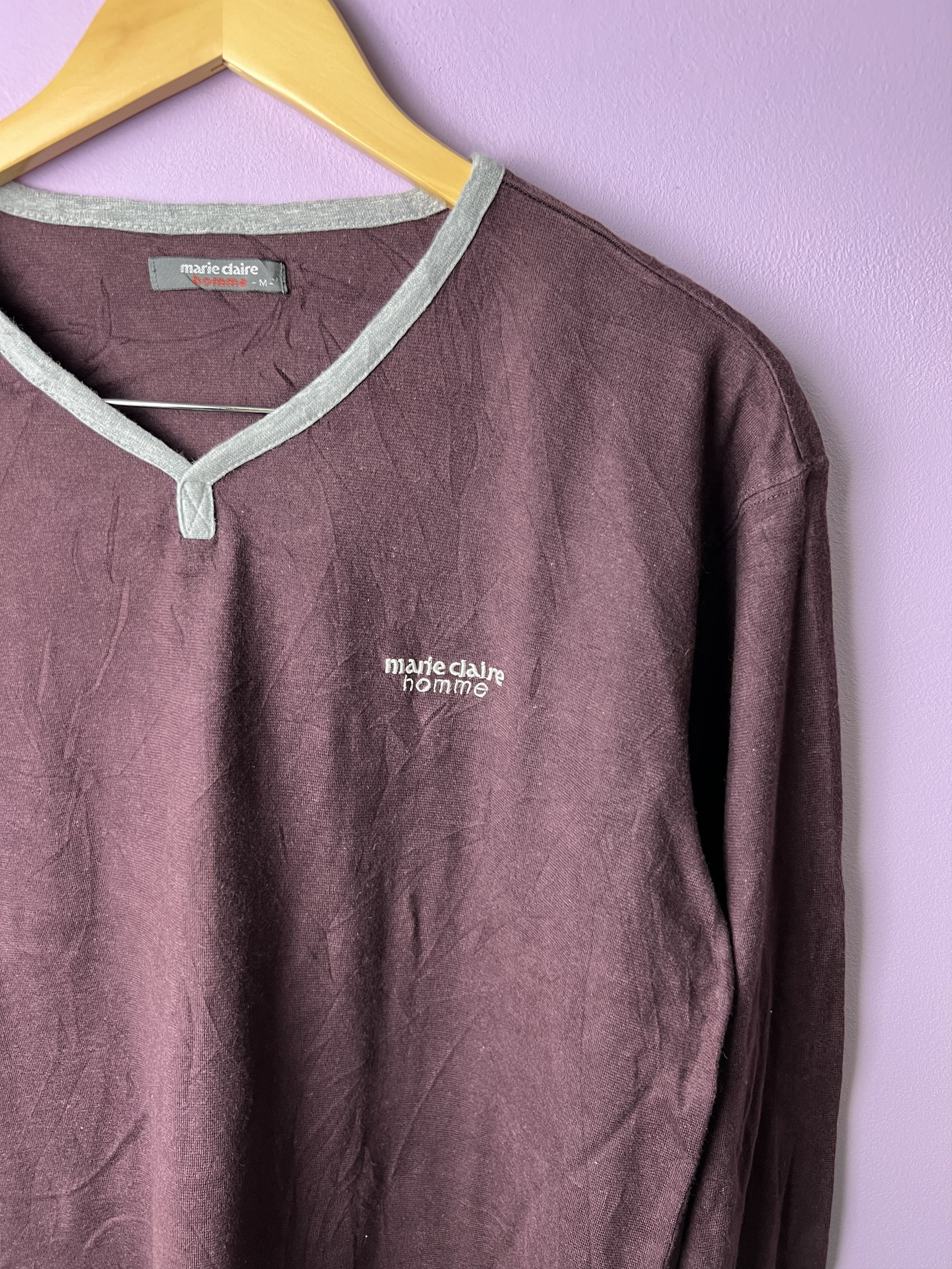 Japanese Brand 🔥Marie Claire Home Long Sleeve Tees Size US M / EU 48-50 / 2 - 8 Thumbnail