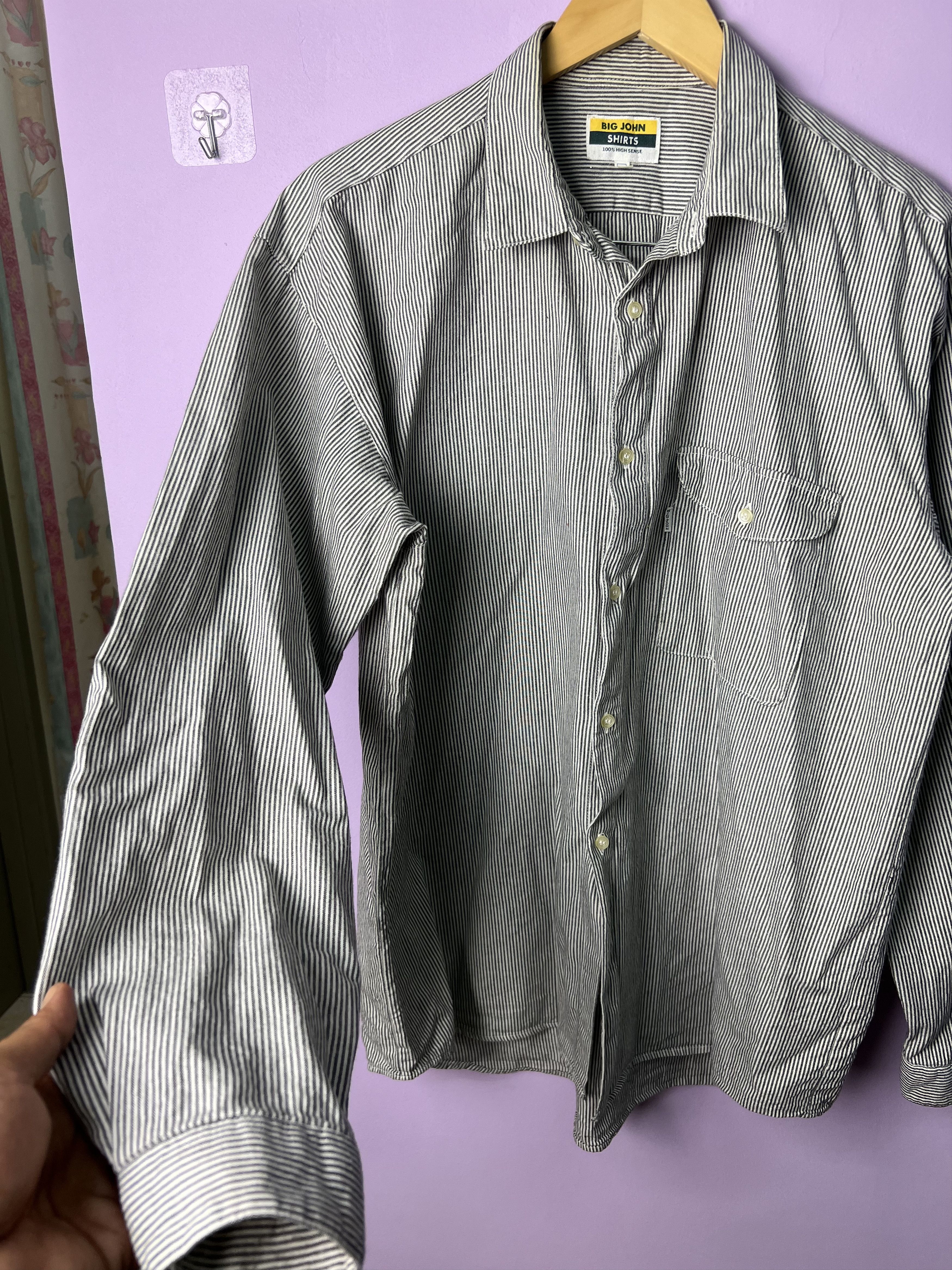 Big John 🔥Made in Japan Vintage Big John Long Sleeves Shirts Size US XL / EU 56 / 4 - 9 Thumbnail