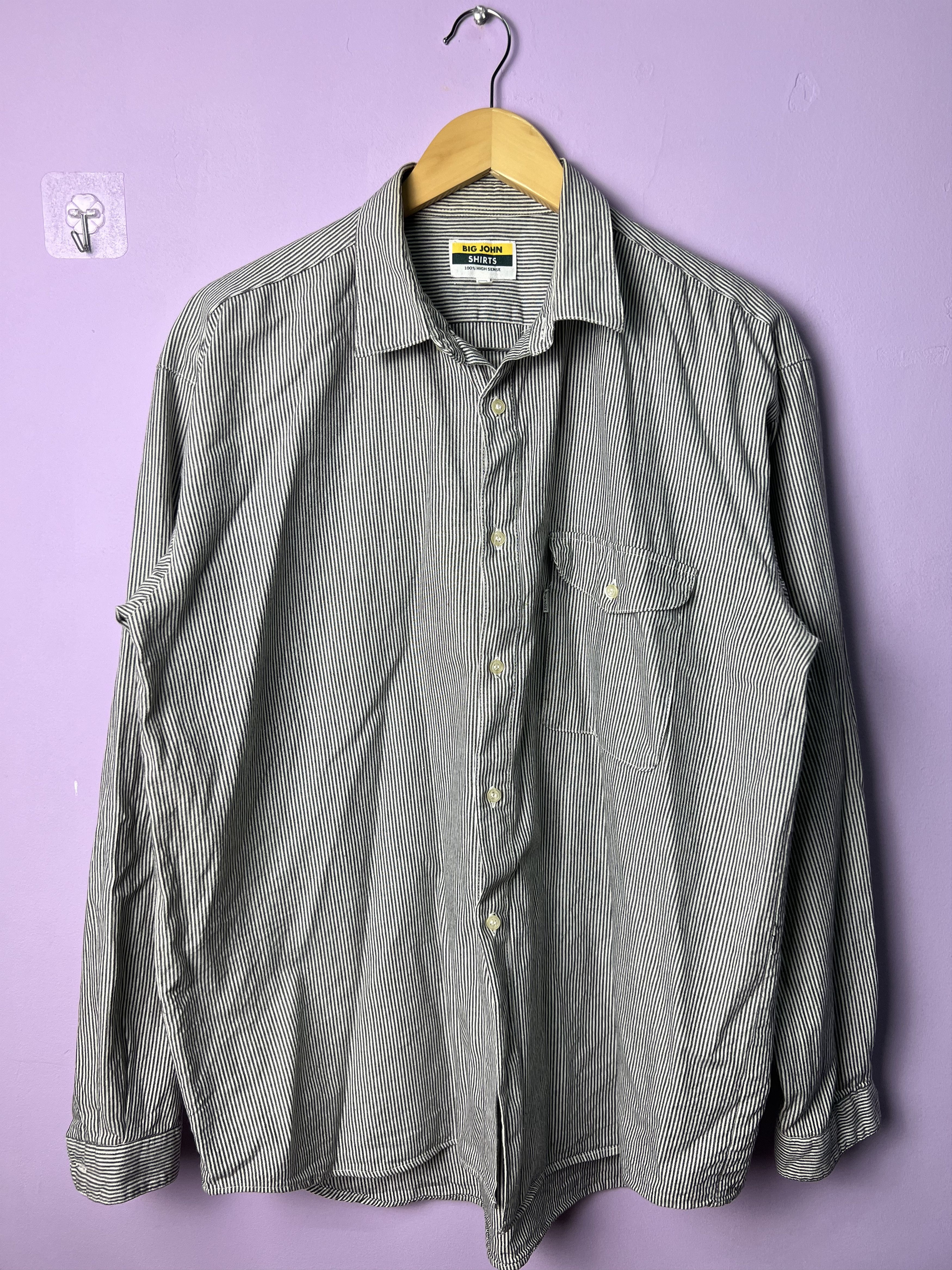 Big John 🔥Made in Japan Vintage Big John Long Sleeves Shirts Size US XL / EU 56 / 4 - 1 Thumbnail