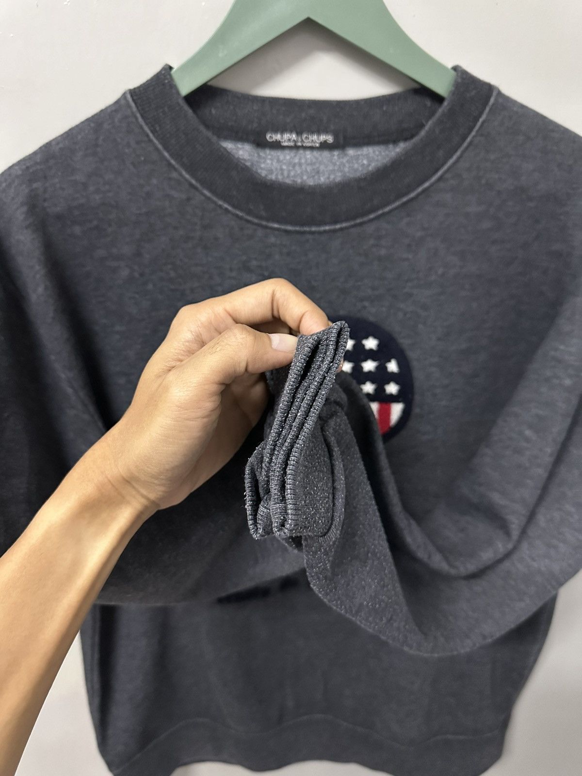 Japanese Brand × Vintage Vintage CHUPA&CHUPS U.S.A Flag Embroidery Logo Pullover Size US S / EU 44-46 / 1 - 3 Thumbnail