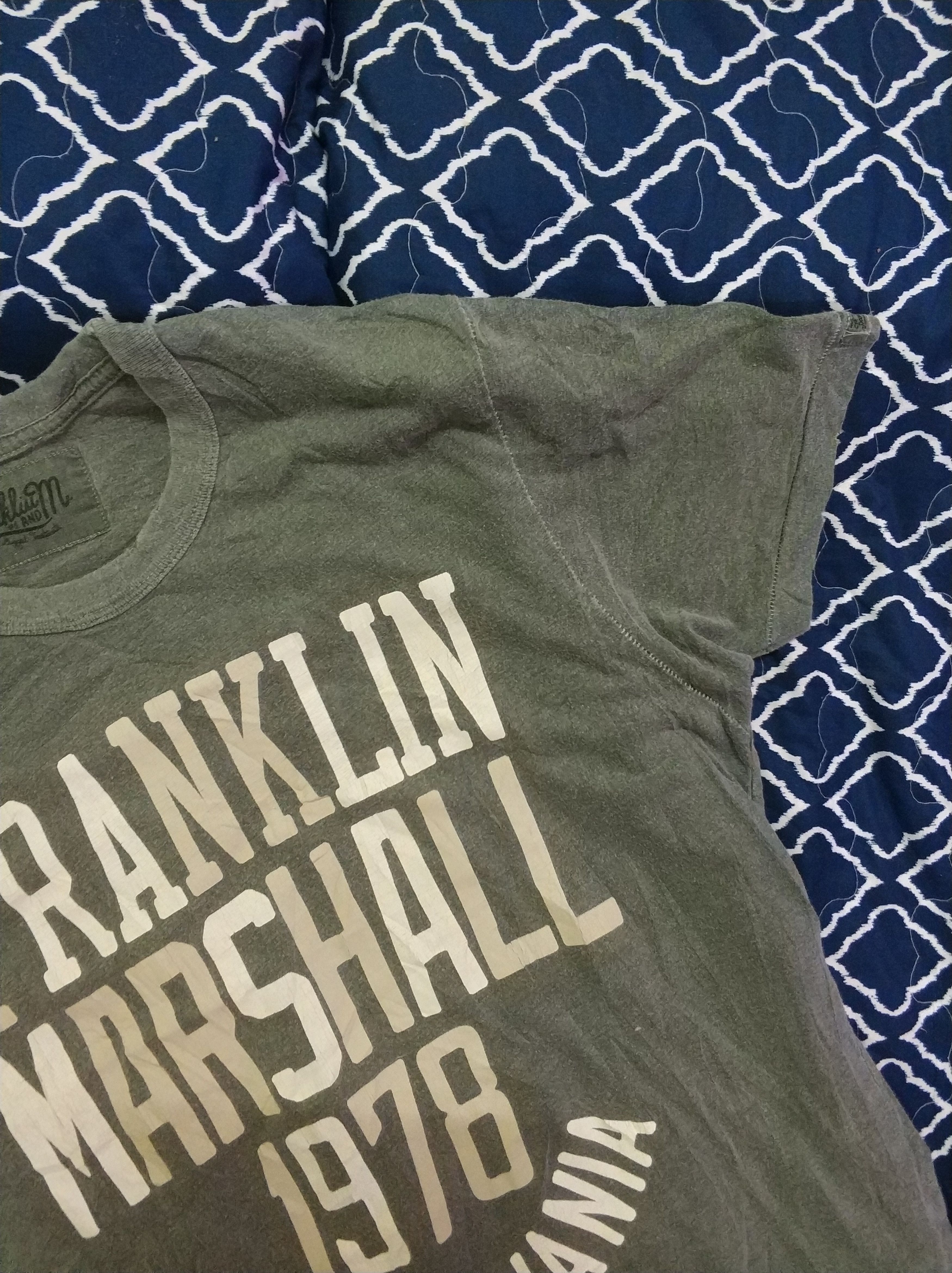 Franklin & Marshall 🔥Distressed Franklin Marshall Spellout Tees Size US M / EU 48-50 / 2 - 3 Thumbnail