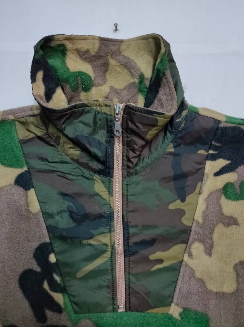 Stussy × Vintage Vintage Stussy Fleece Camo Half Zipper Size US XXL / EU 58 / 5 - 3 Thumbnail