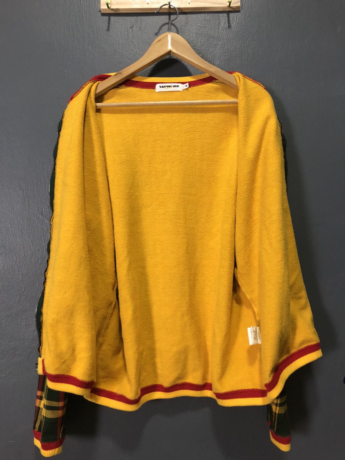 Bape VINTAGE OG BAPE PLAID CHEKERED SWEATER ZIPPER Size US M / EU 48-50 / 2 - 11 Thumbnail