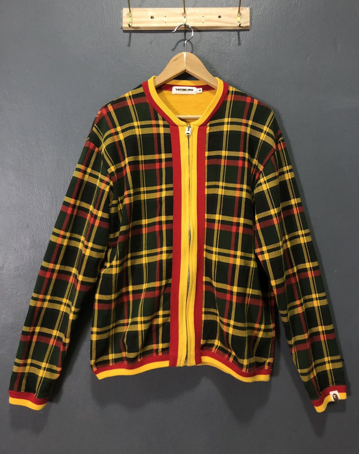 Bape VINTAGE OG BAPE PLAID CHEKERED SWEATER ZIPPER Size US M / EU 48-50 / 2 - 1 Thumbnail
